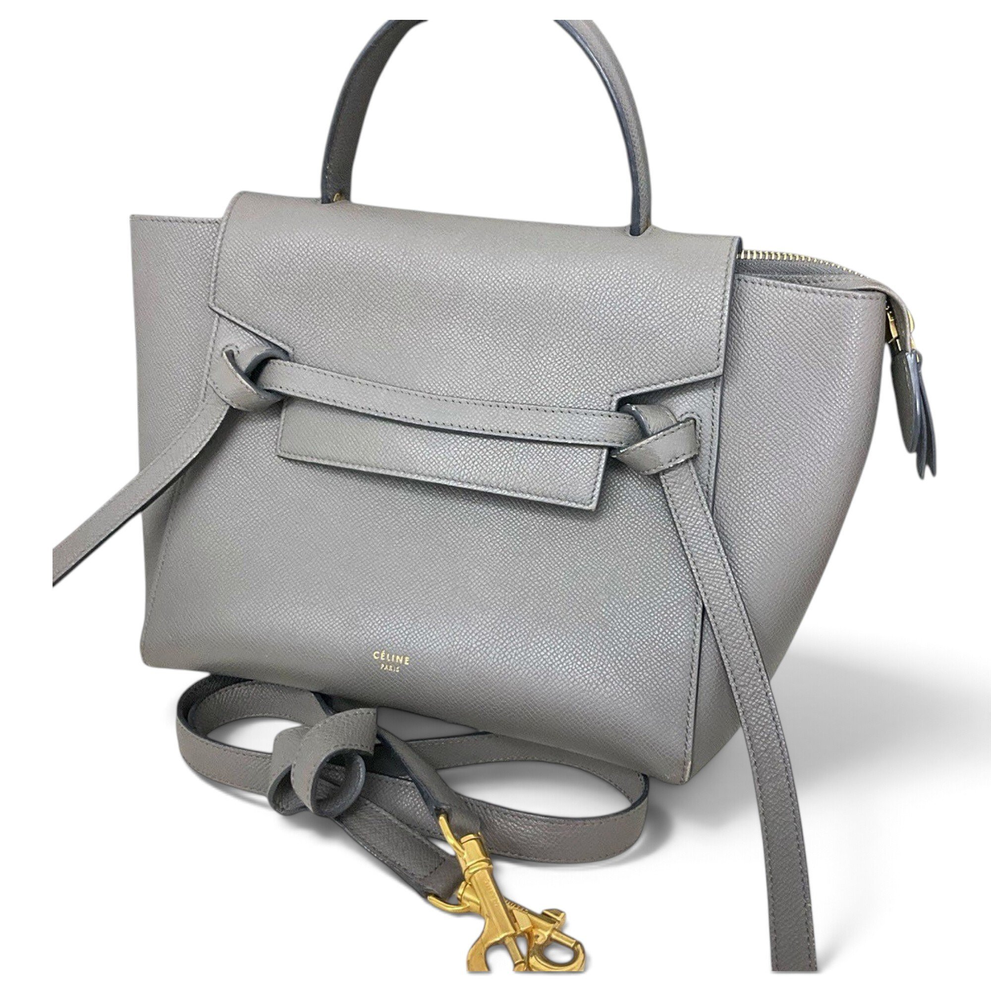 Belt leather handbag