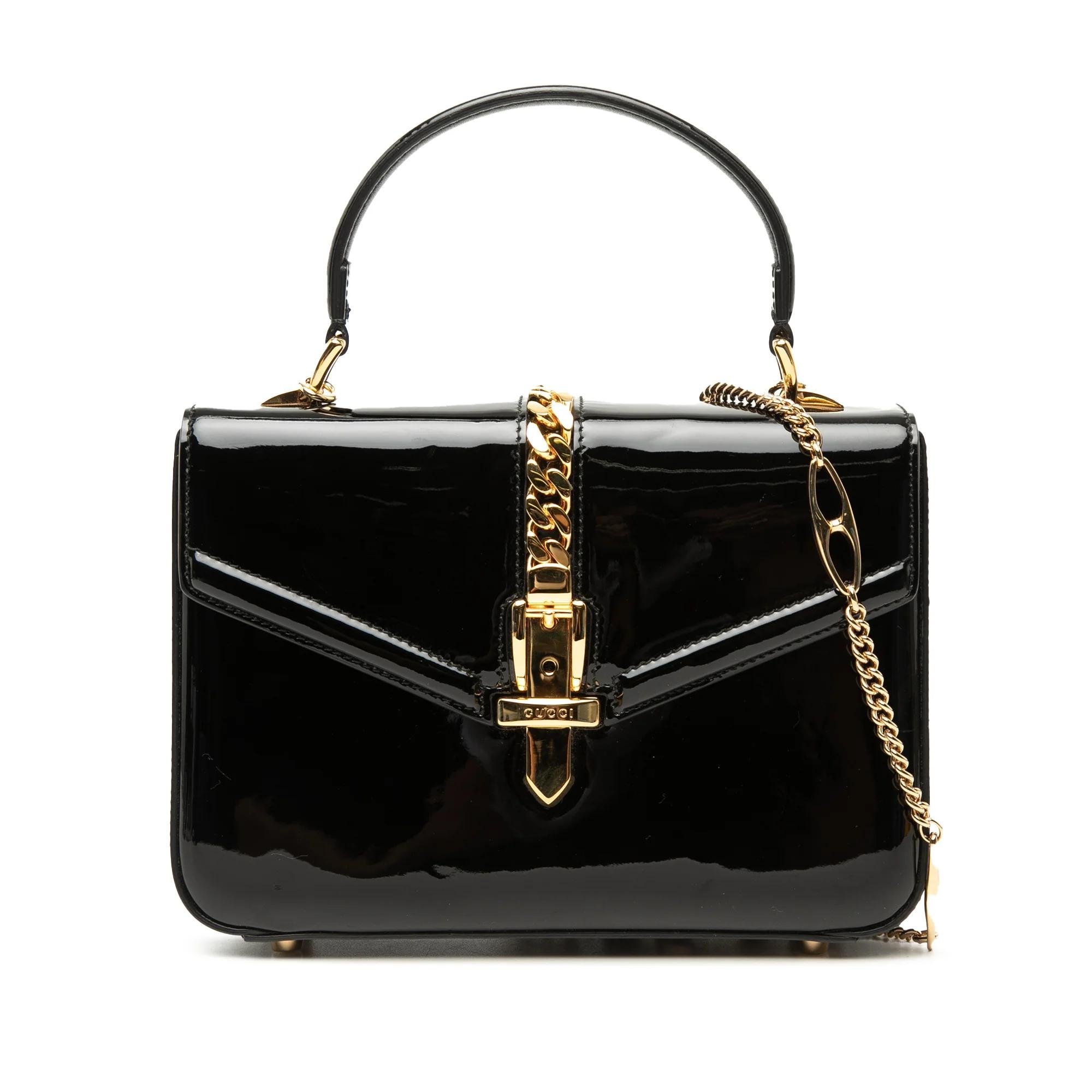Sylvie patent leather handbag