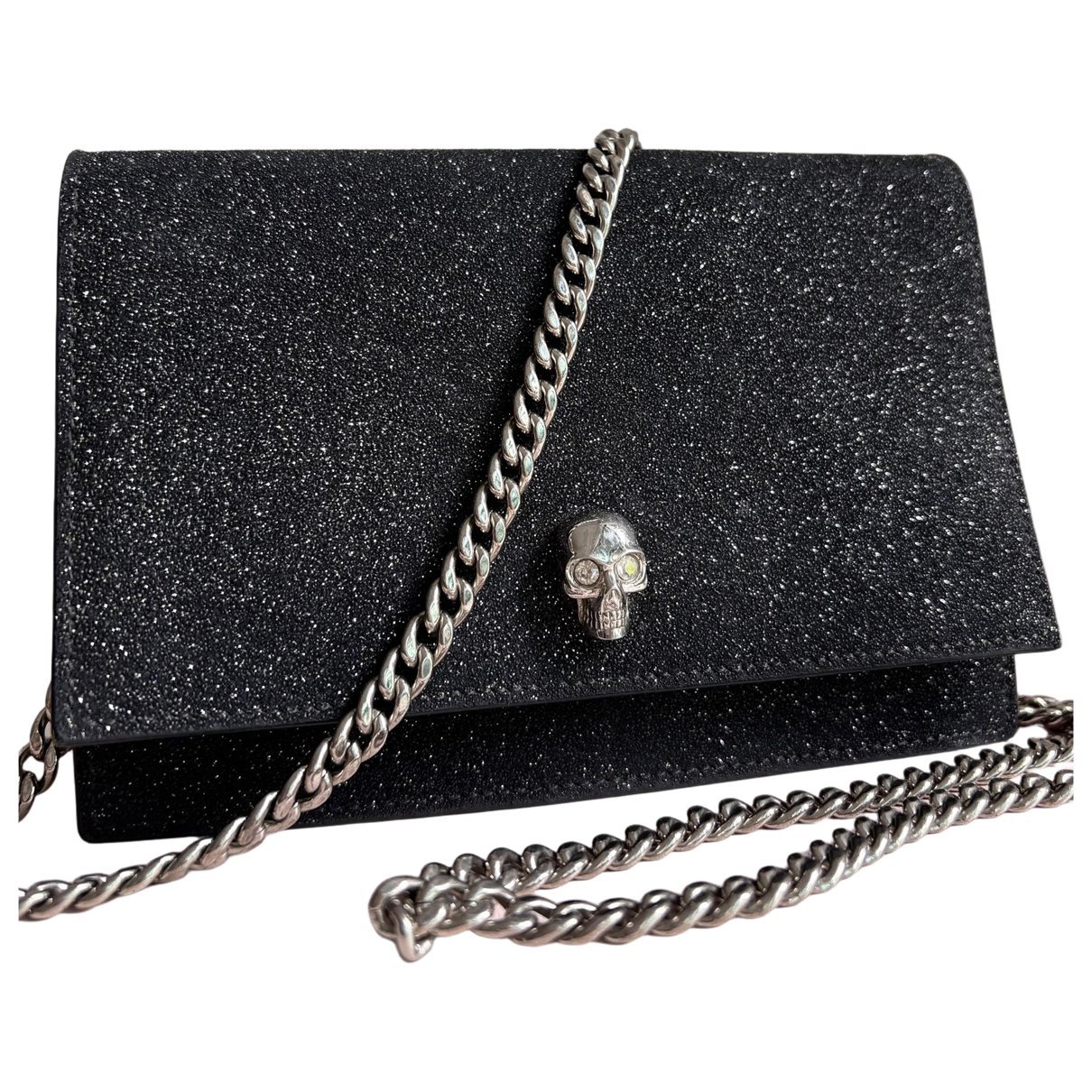 Skull leather handbag