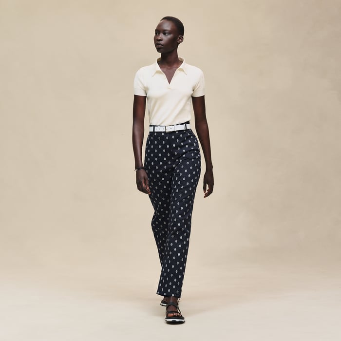 Bleu Marine "Chaine D’ancre" Straight Leg Pants