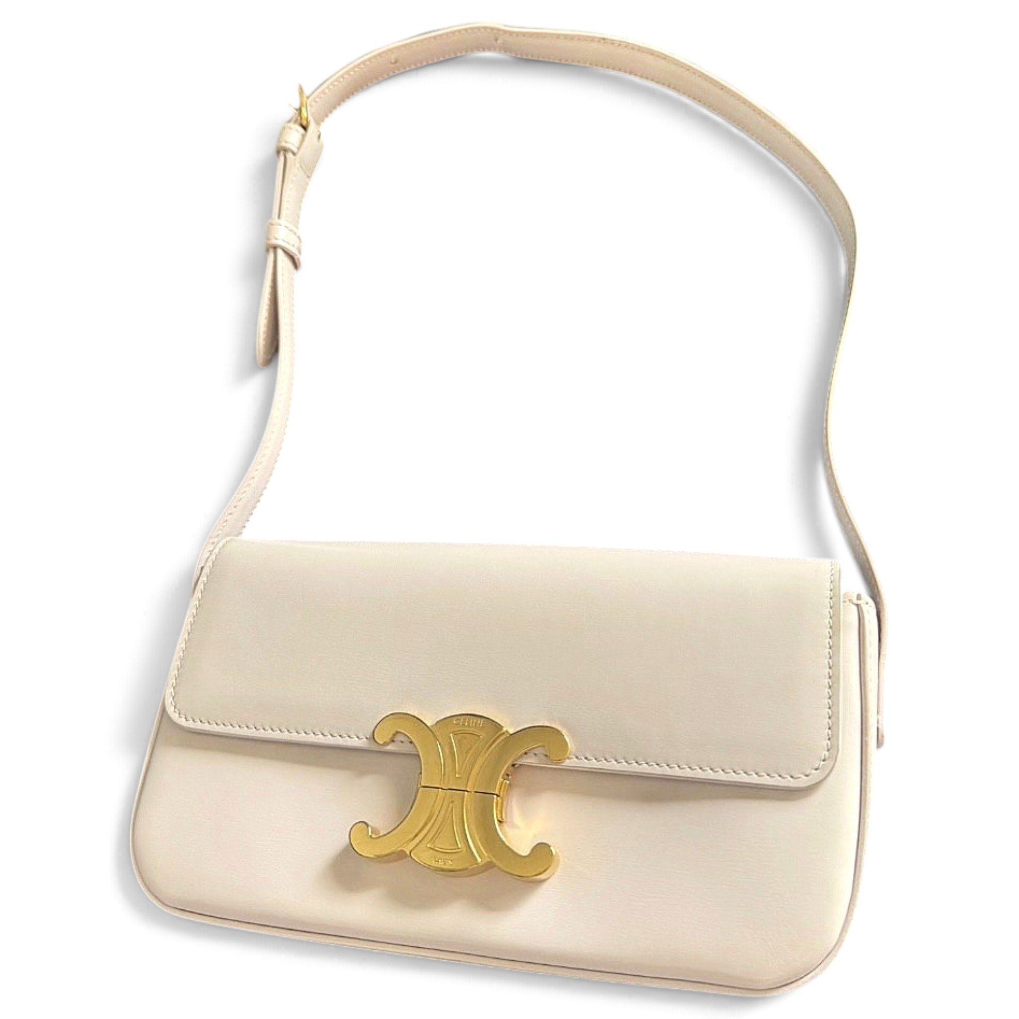 Triomphe Long leather handbag