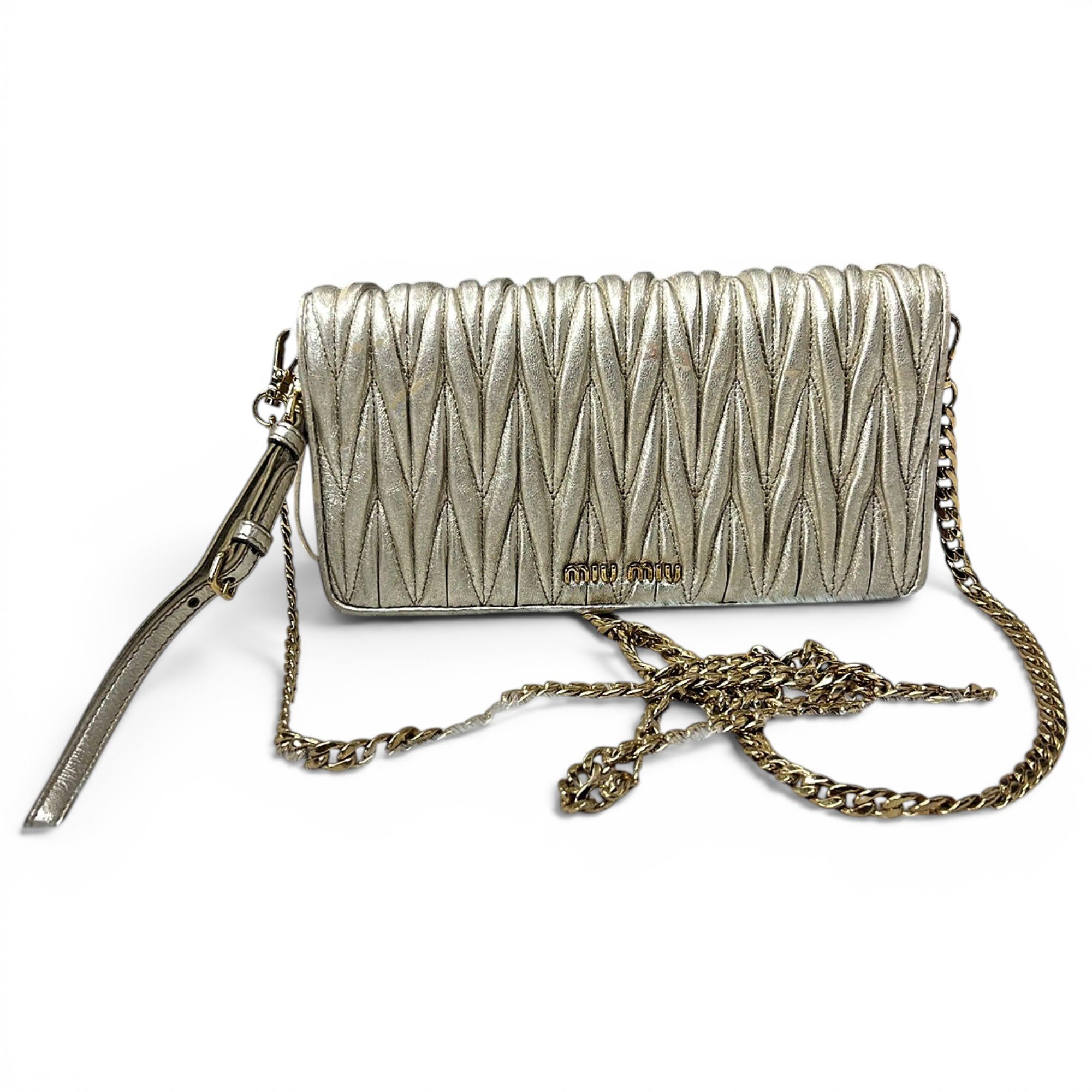 Miu Club leather handbag