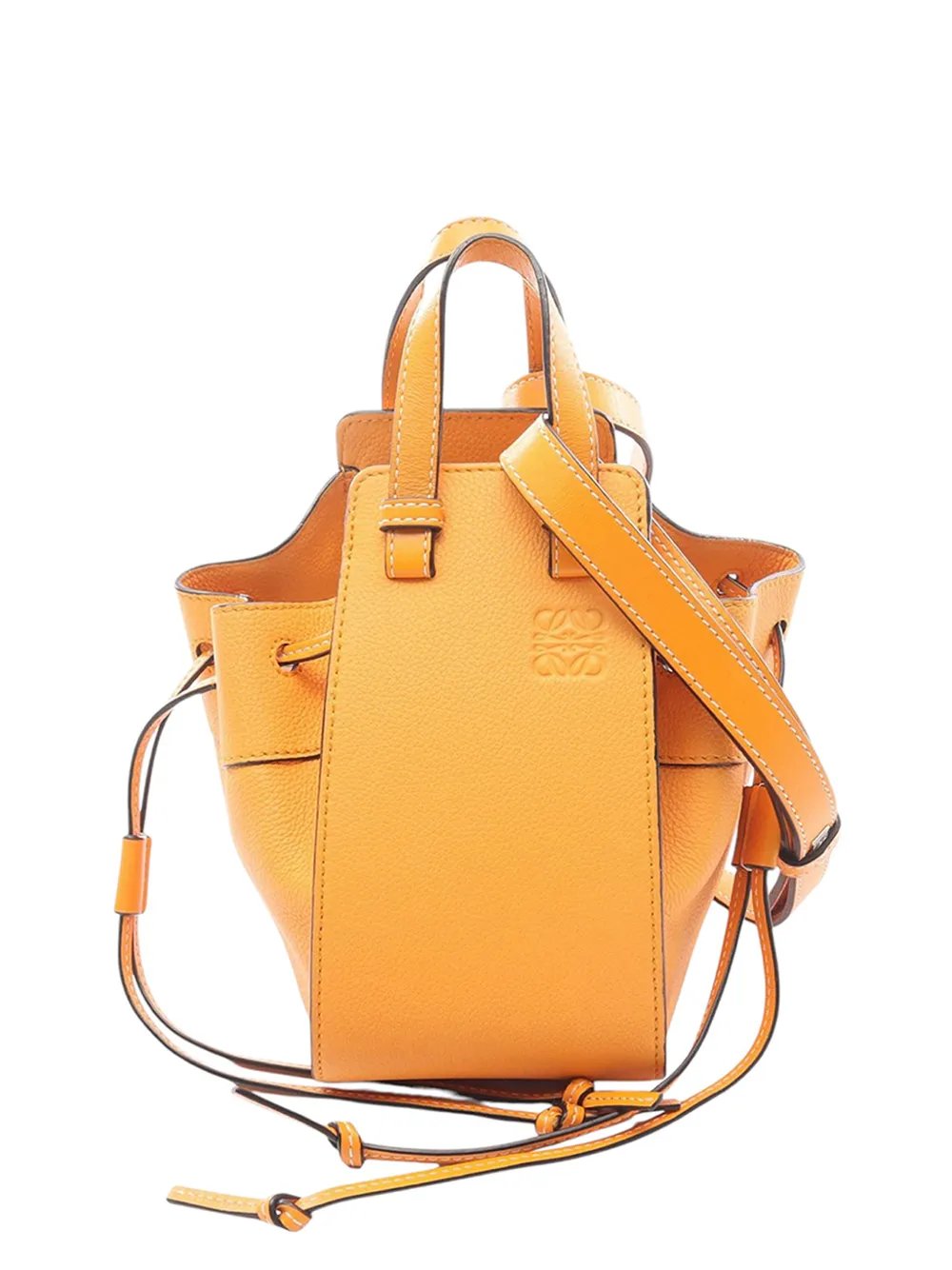 2010-2026 Mini Grained Calfskin Drawstring Hammock Bag satchel