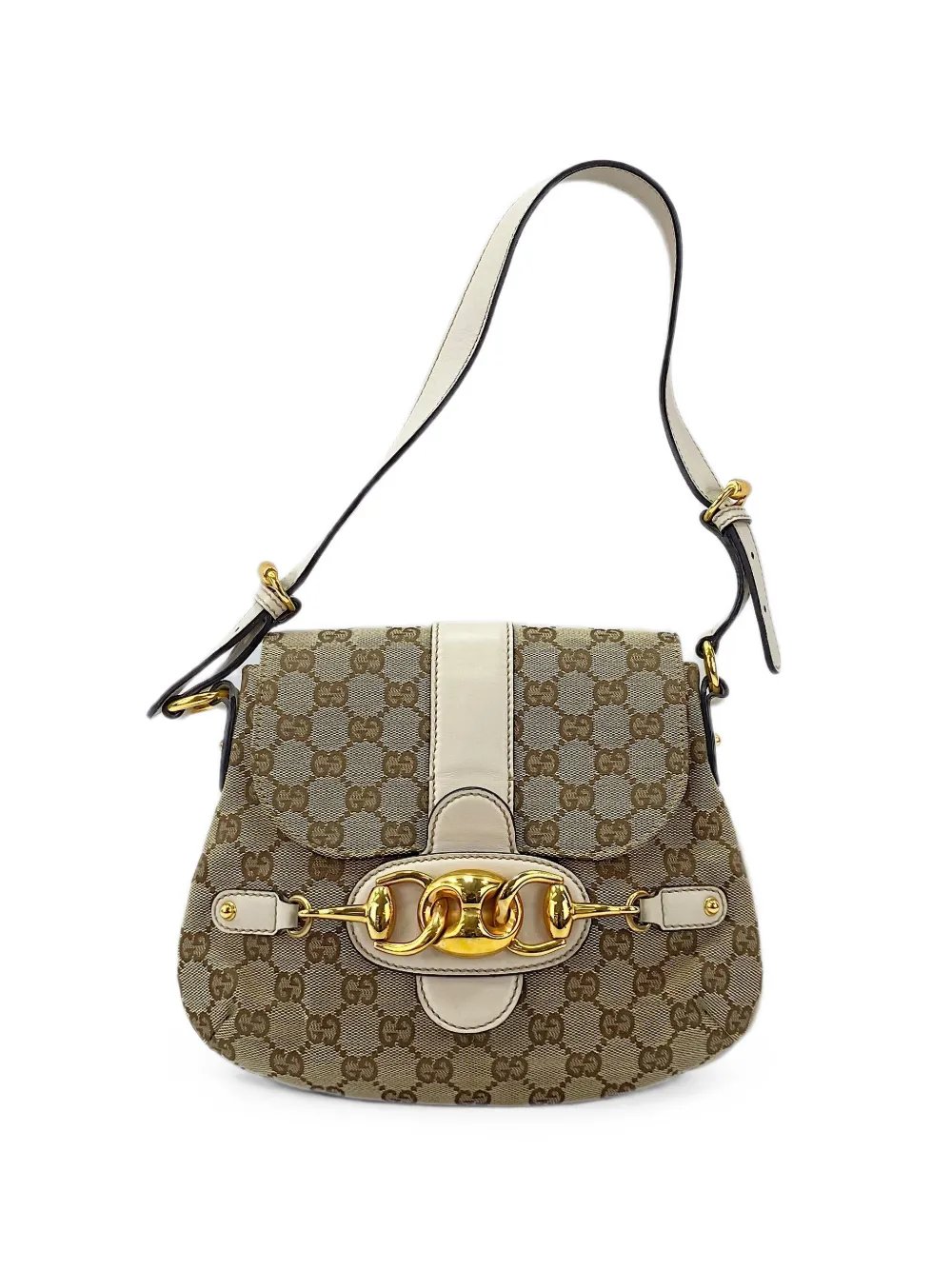 2020s Horsebit GG canvas shoulder bag