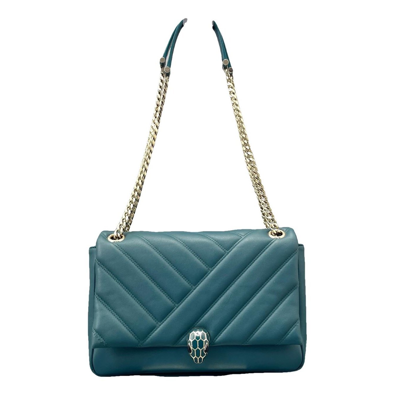 Serpenti leather handbag