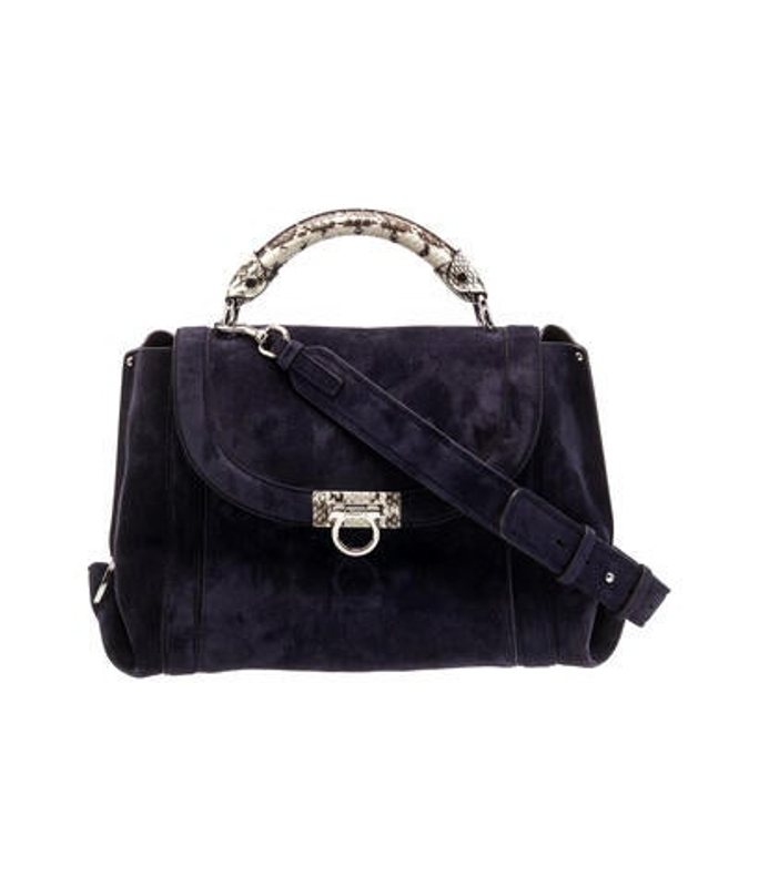 Salvatore Ferragamo Ferragamo Suede Crossbody Bag