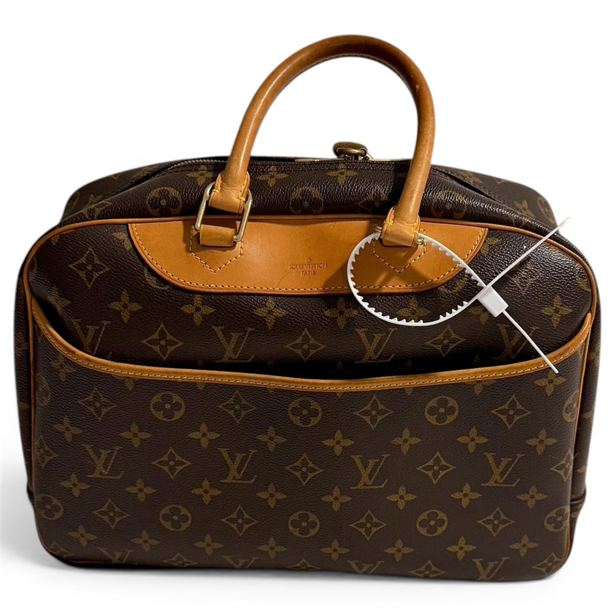 Louis Vuitton Deauville faux fur handbag