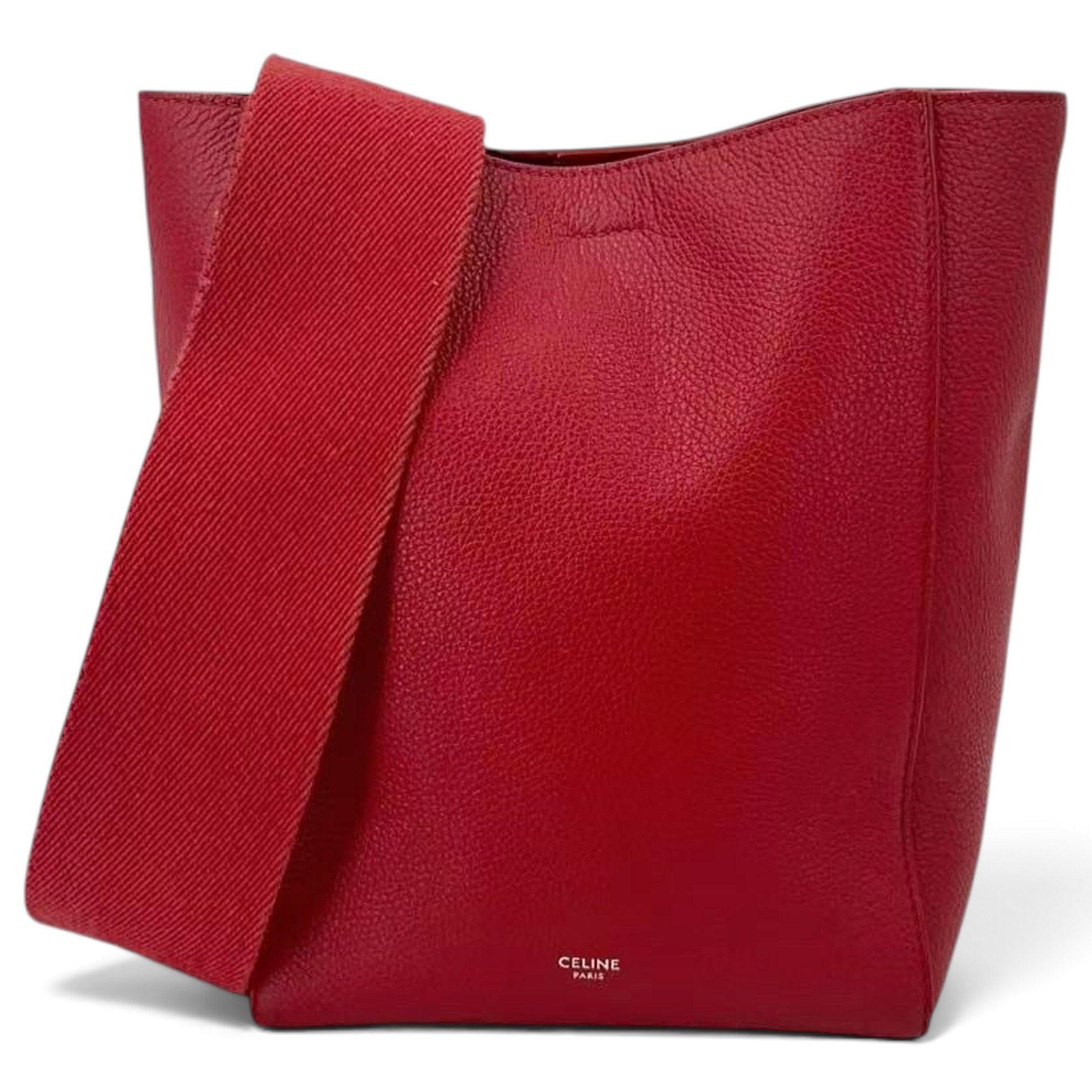Seau Sangle leather handbag