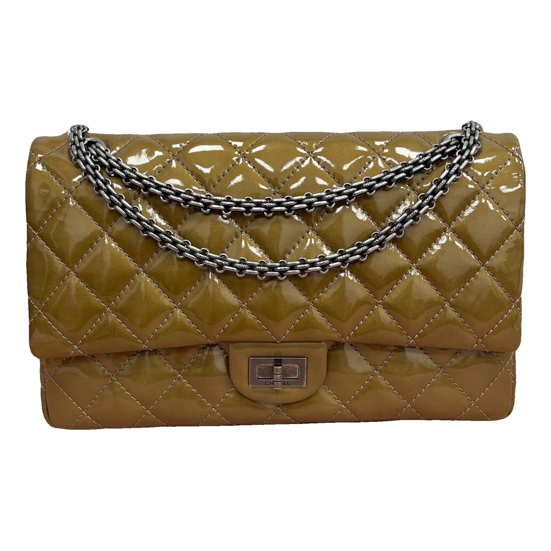 2.55 patent leather handbag