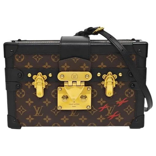 Petite Malle leather crossbody bag