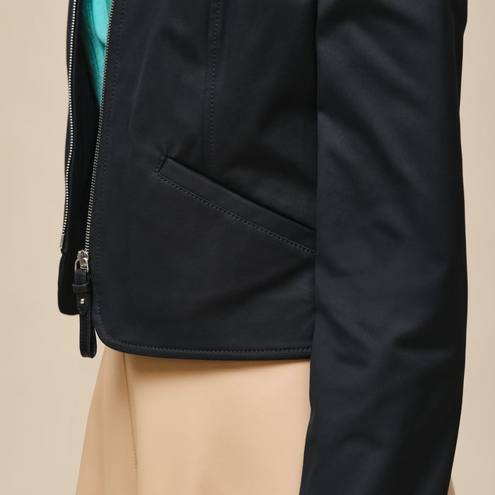 Noir Double Cotton Twill Jacket