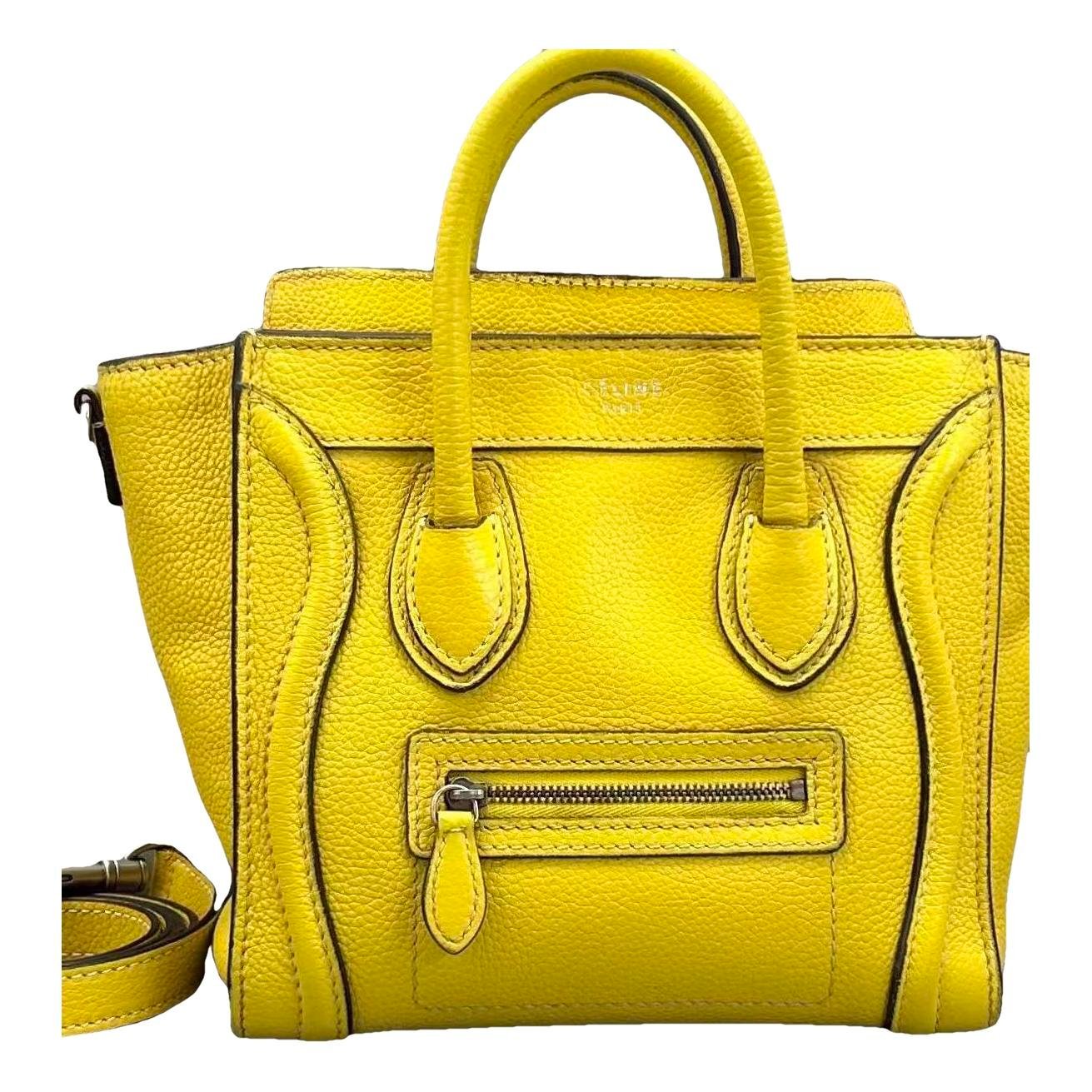 Nano Luggage leather handbag