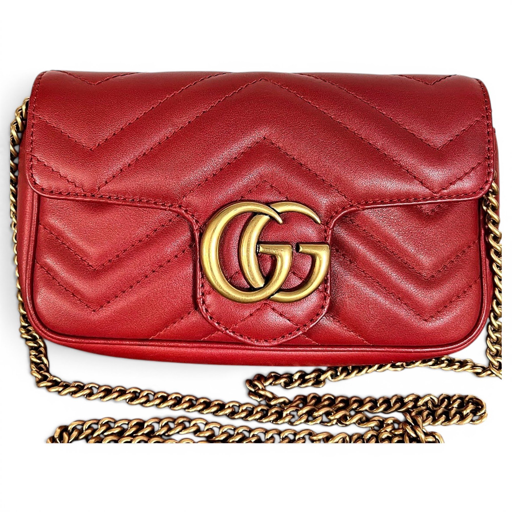 GG Marmont Flap leather crossbody bag