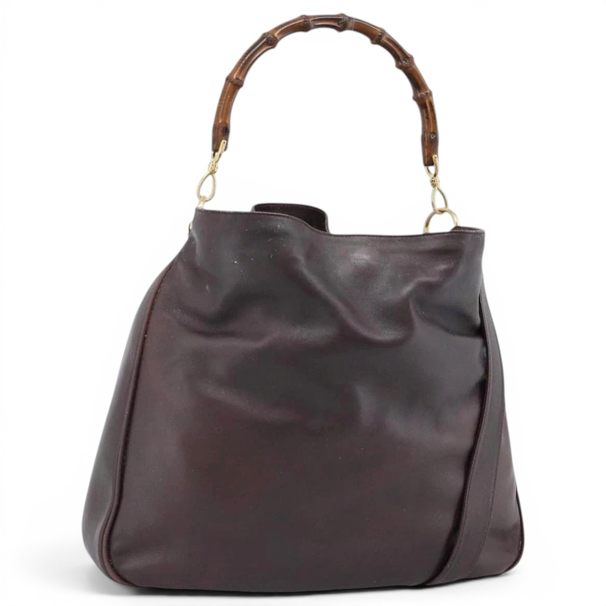 Bamboo leather handbag