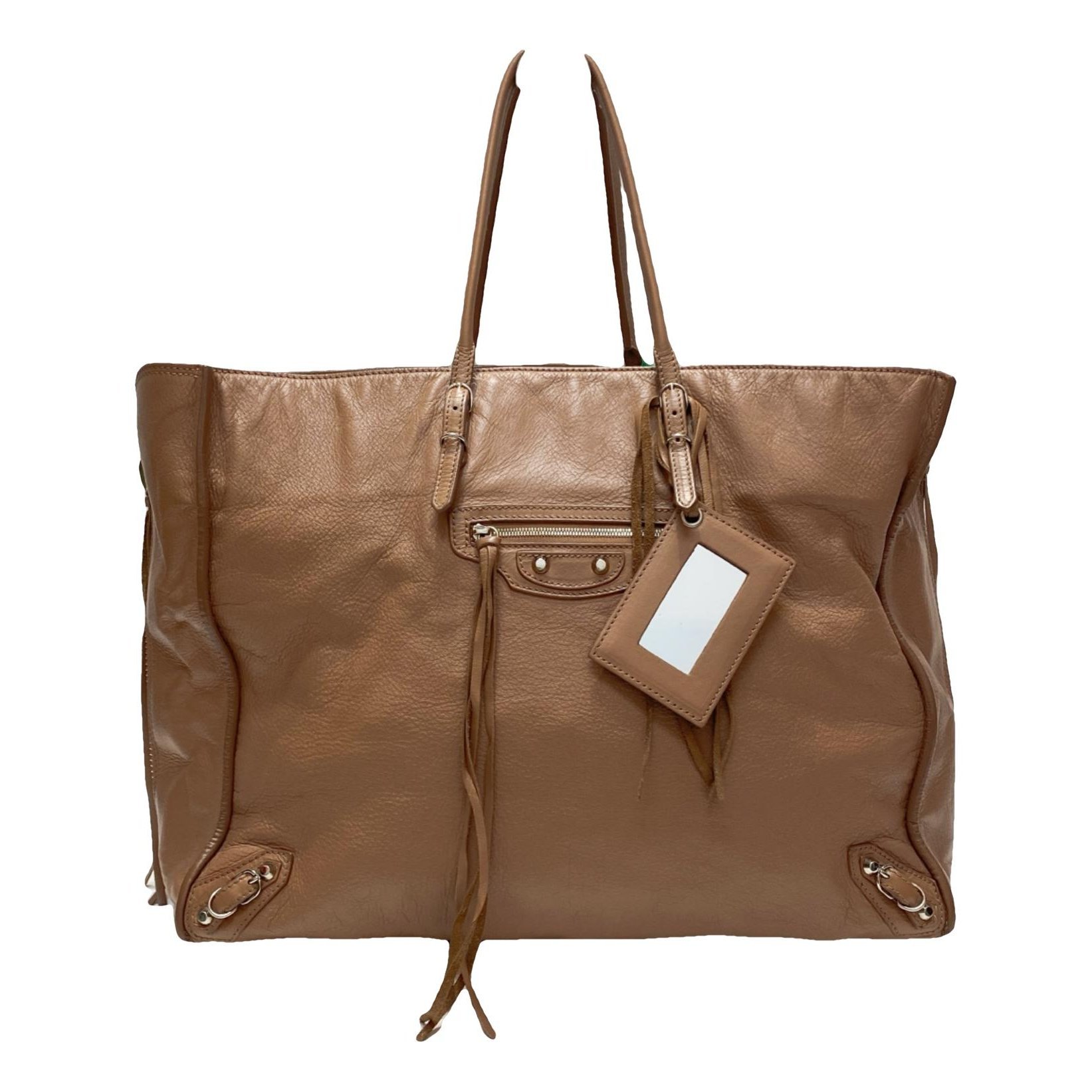 Papier leather tote