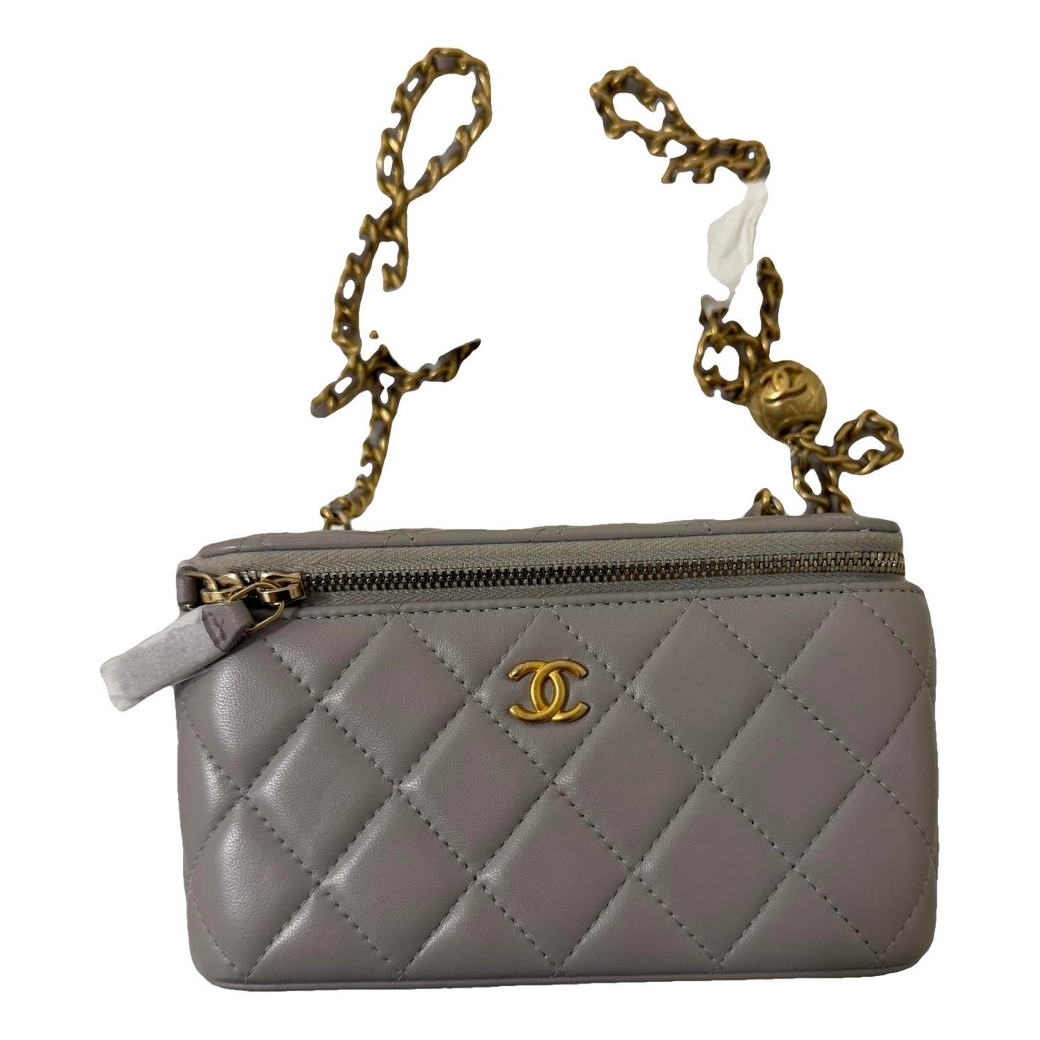 Vanity leather handbag