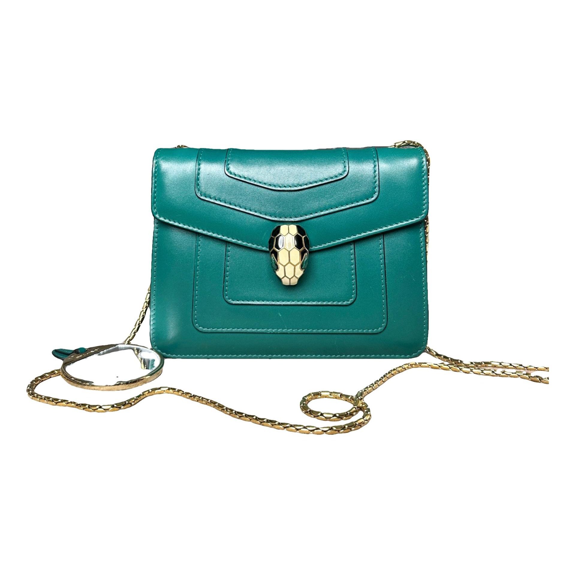 Serpenti leather handbag