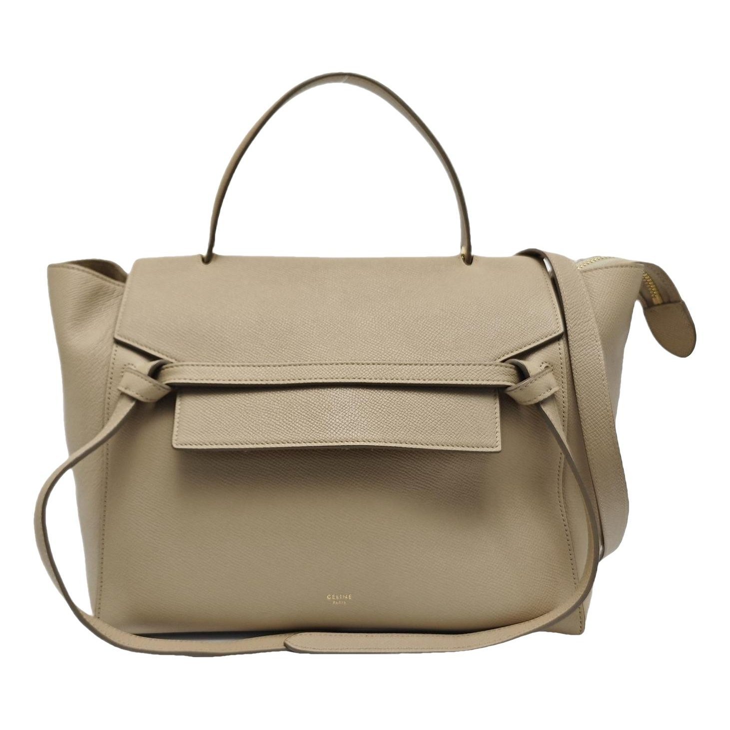Belt leather handbag