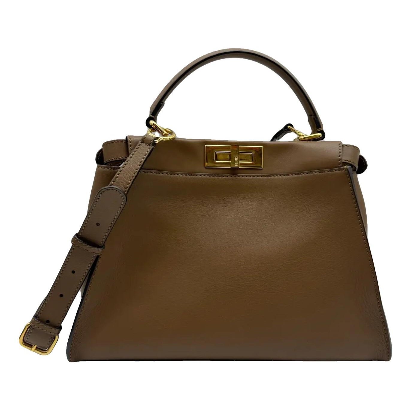 Peekaboo leather handbag