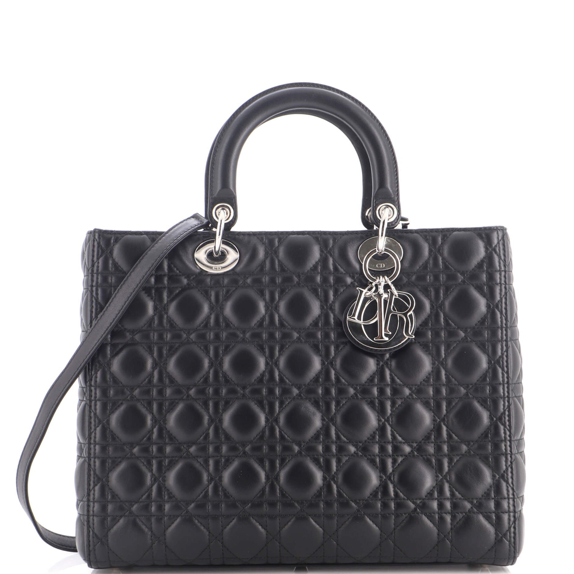 Lady Dior Bag Cannage Quilt Lambskin Large