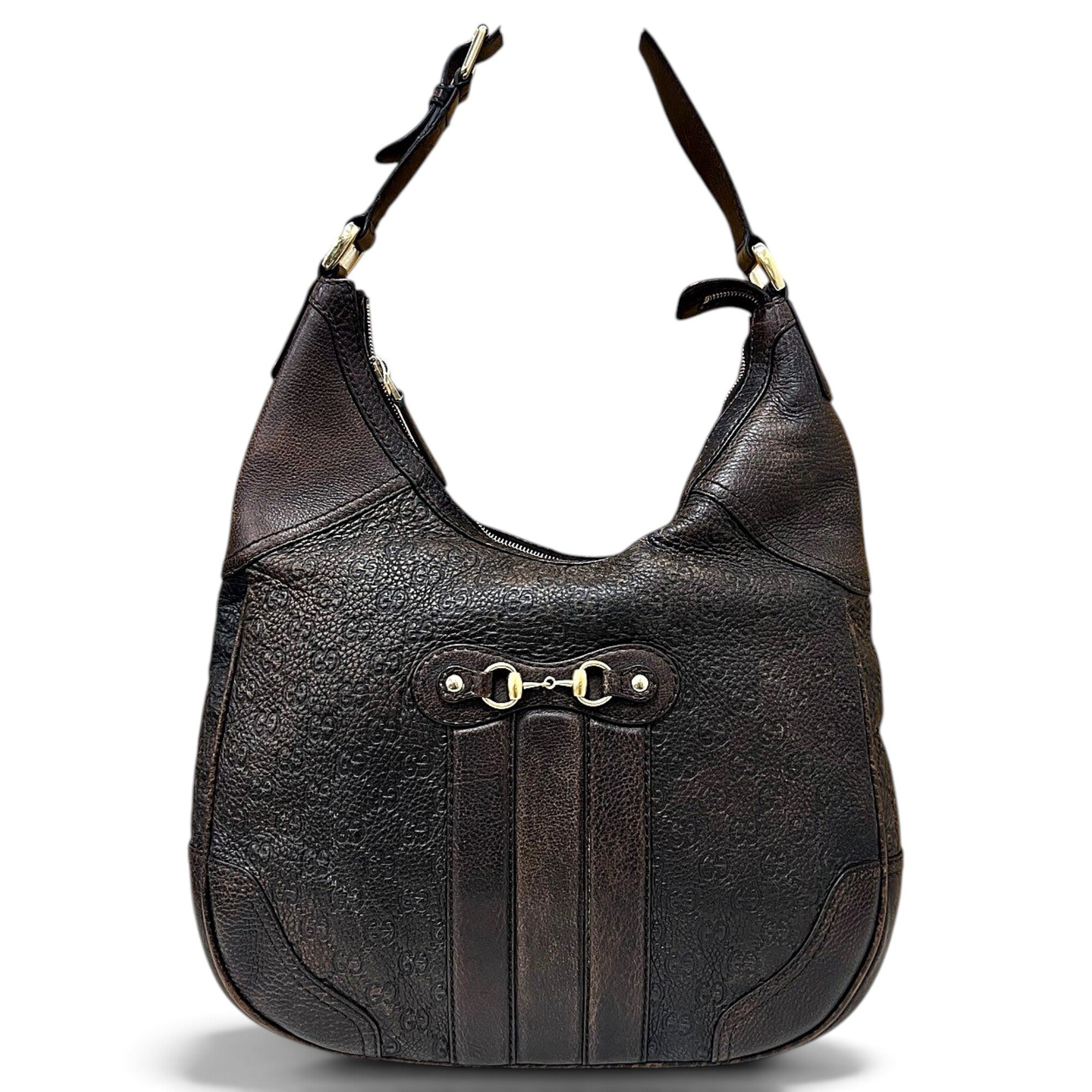 Hobo leather handbag