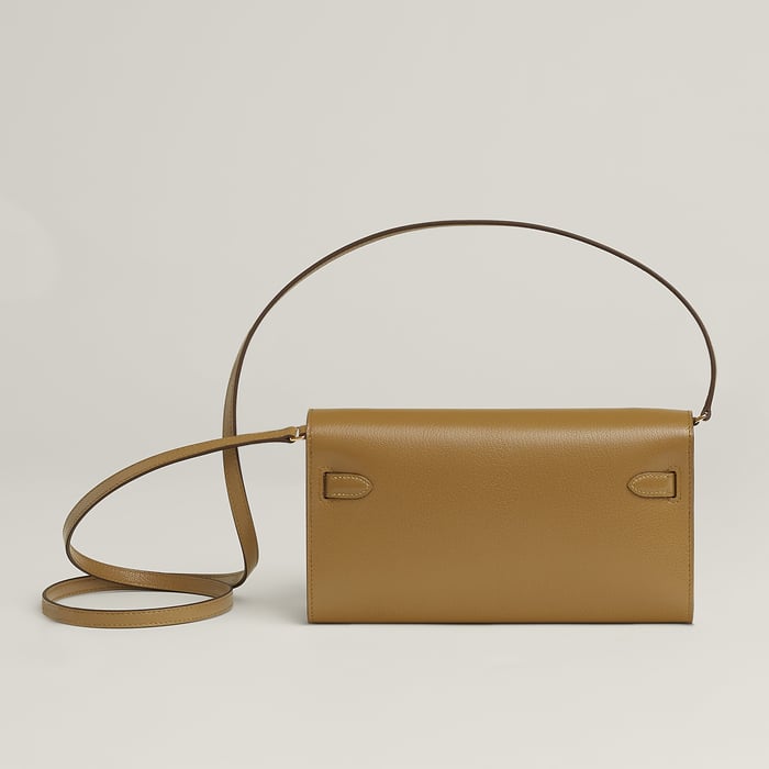Bronze Doré Kelly Classique to Go Electrum Wallet