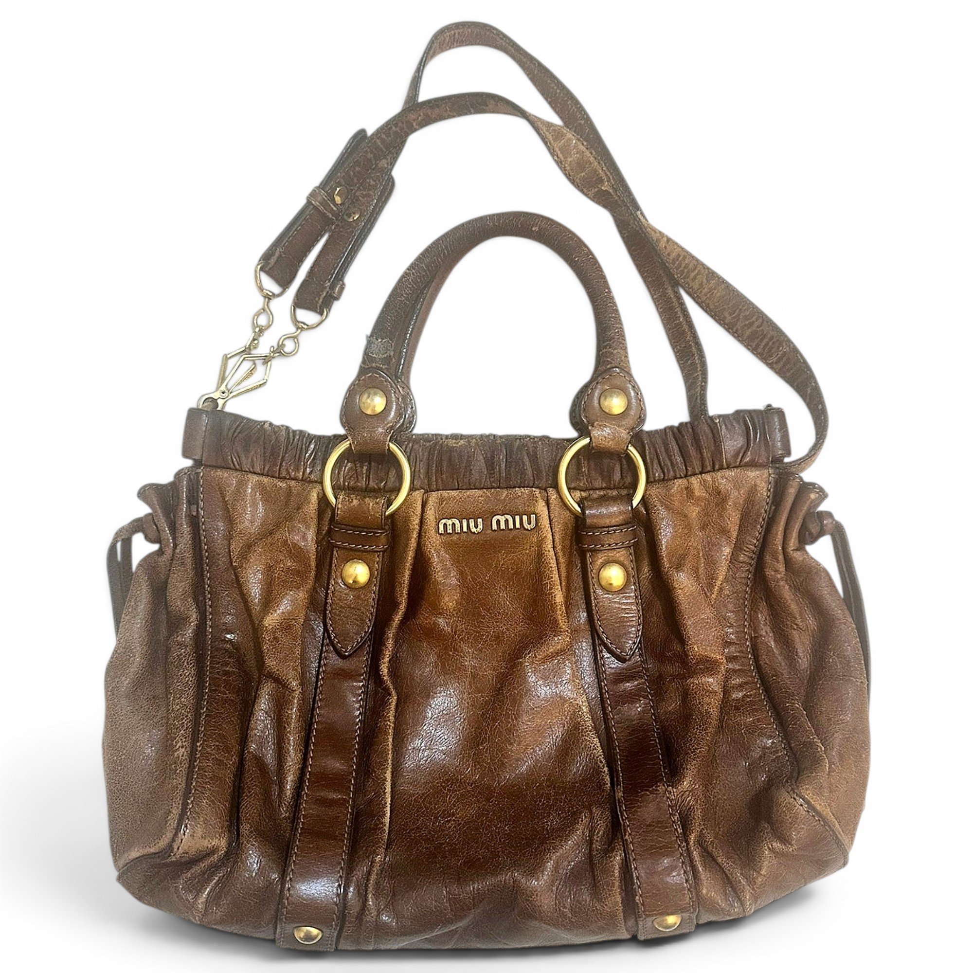 Vitello leather handbag