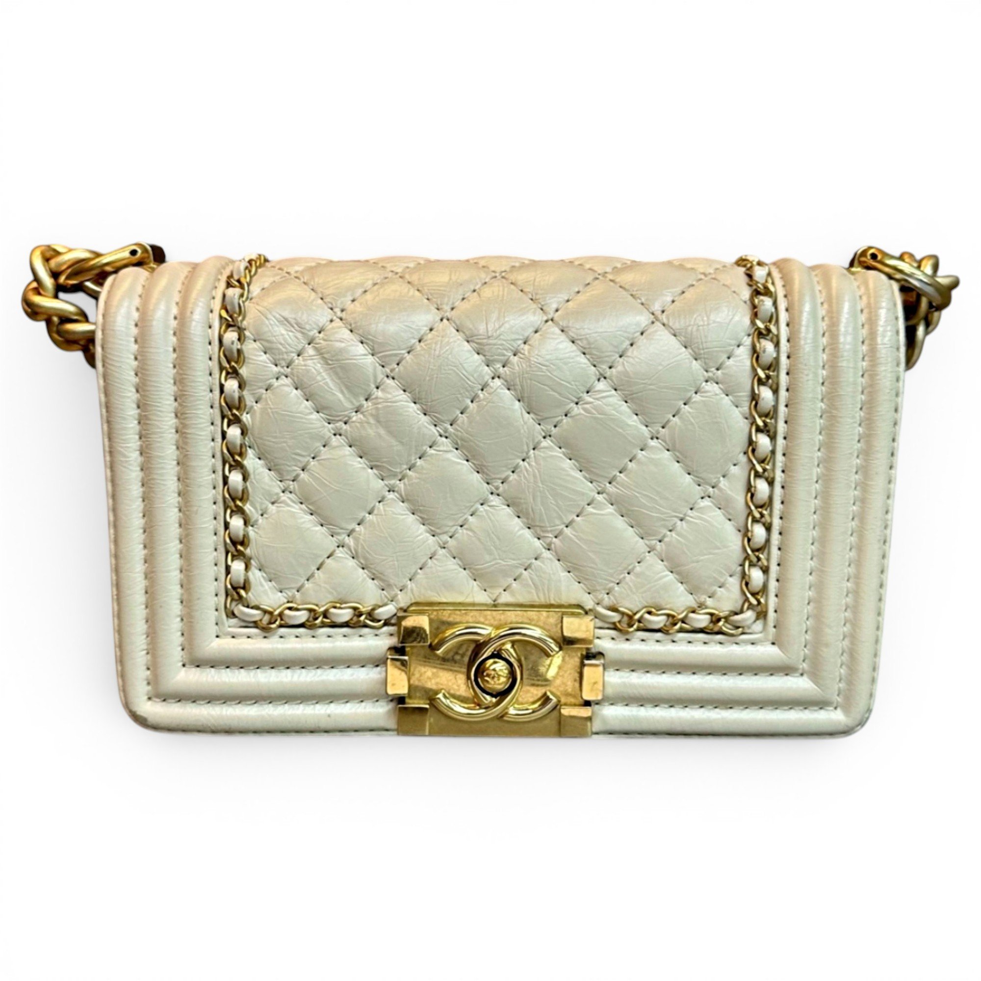 Boy leather crossbody bag