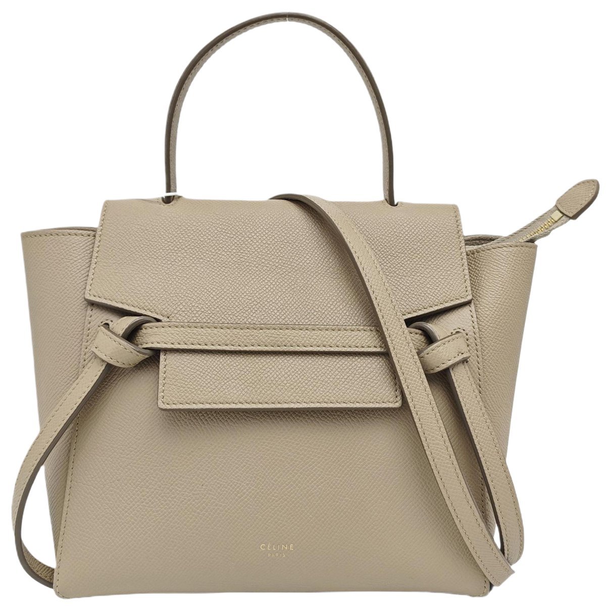 Belt leather handbag