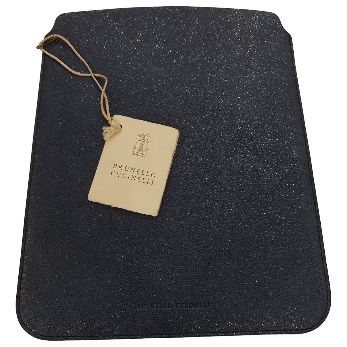 Leather clutch bag