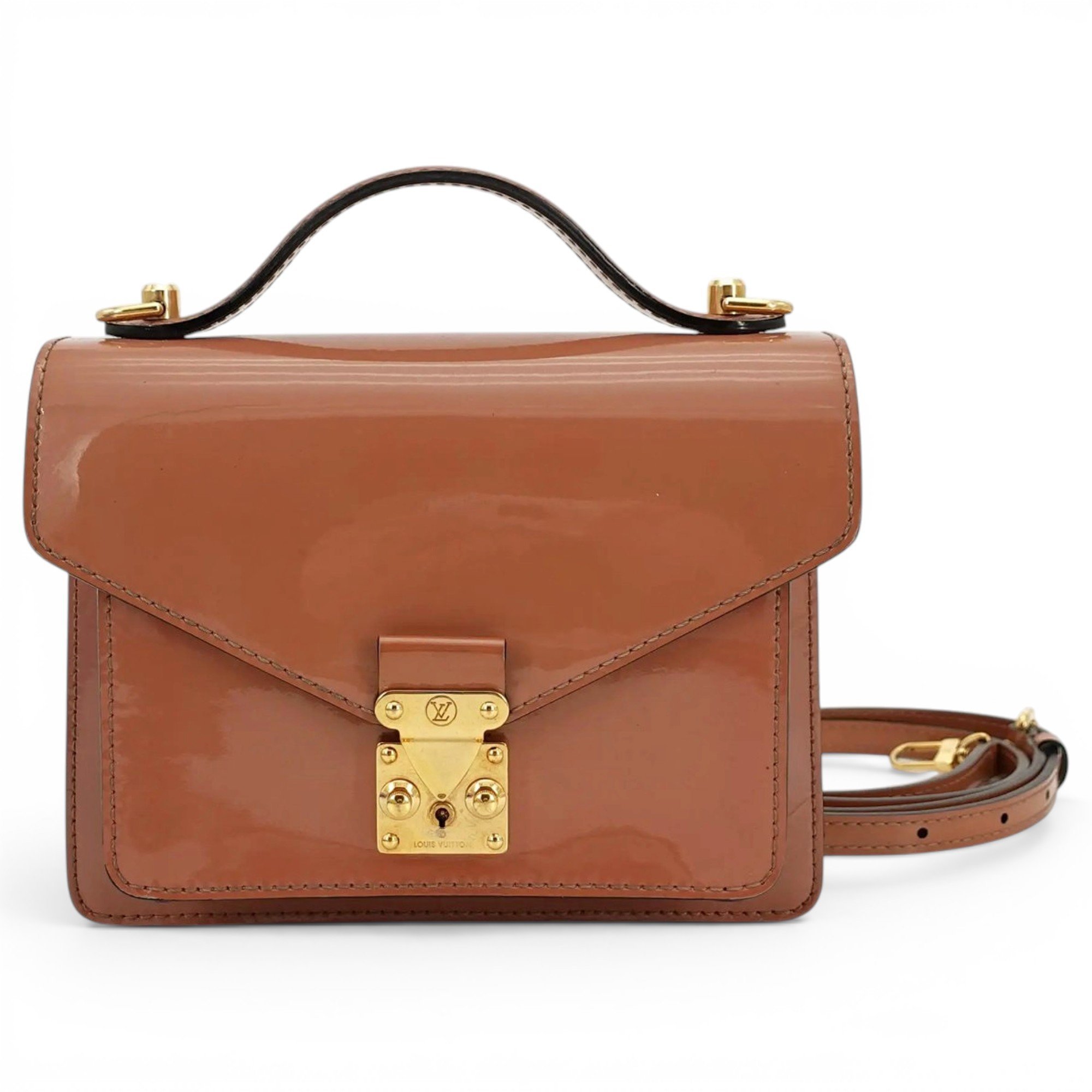 Monceau patent leather crossbody bag