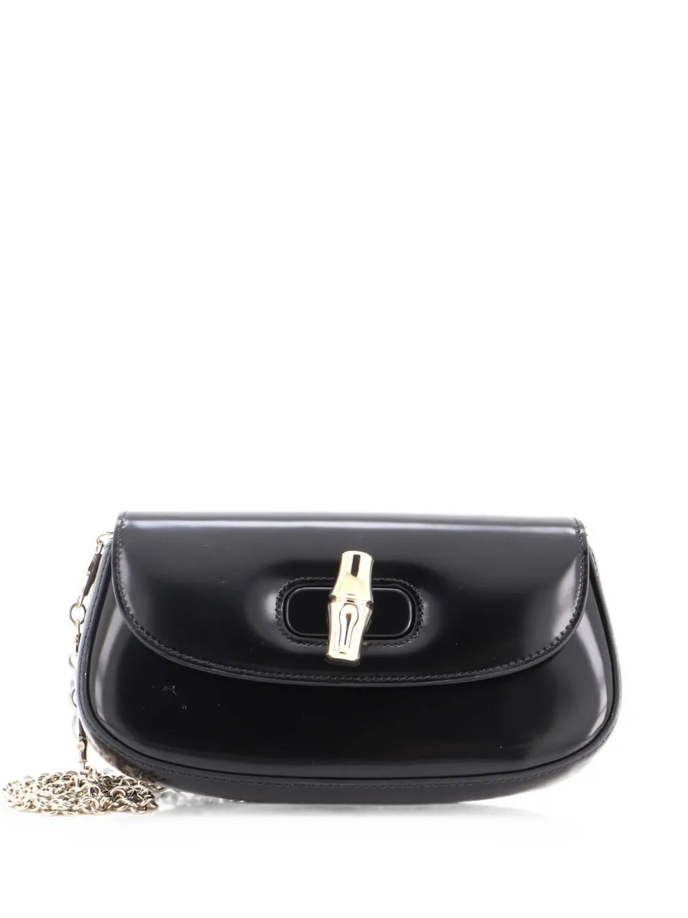 Bamboo Night Chain Leather Small clutch bag