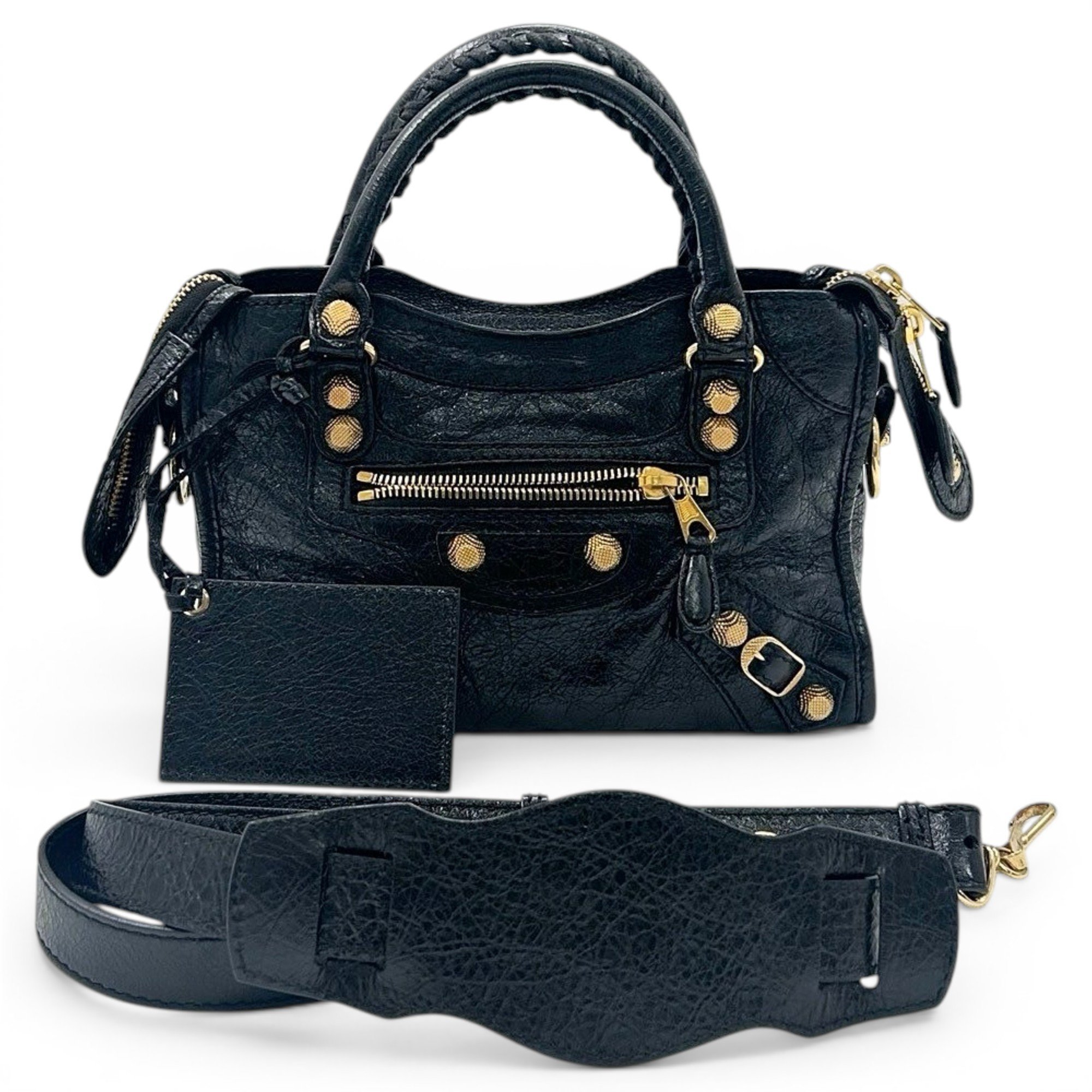 City leather bag