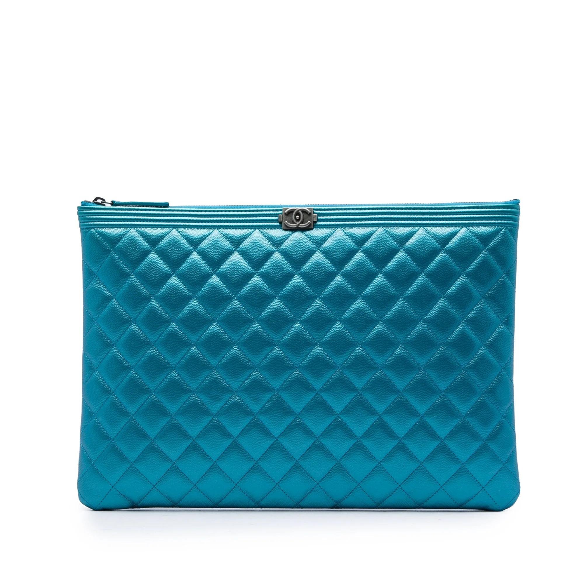 Boy leather clutch bag