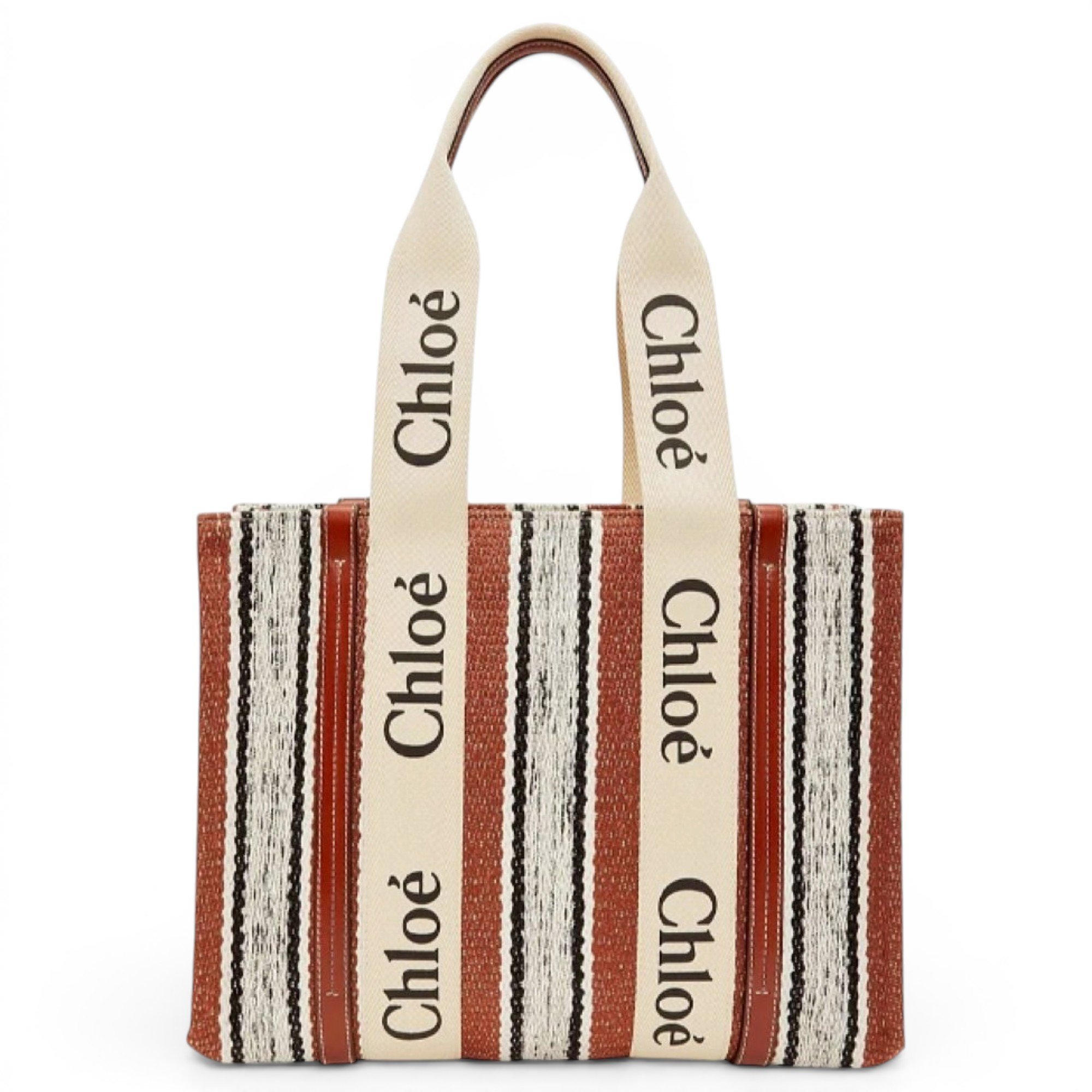 Woody linen handbag