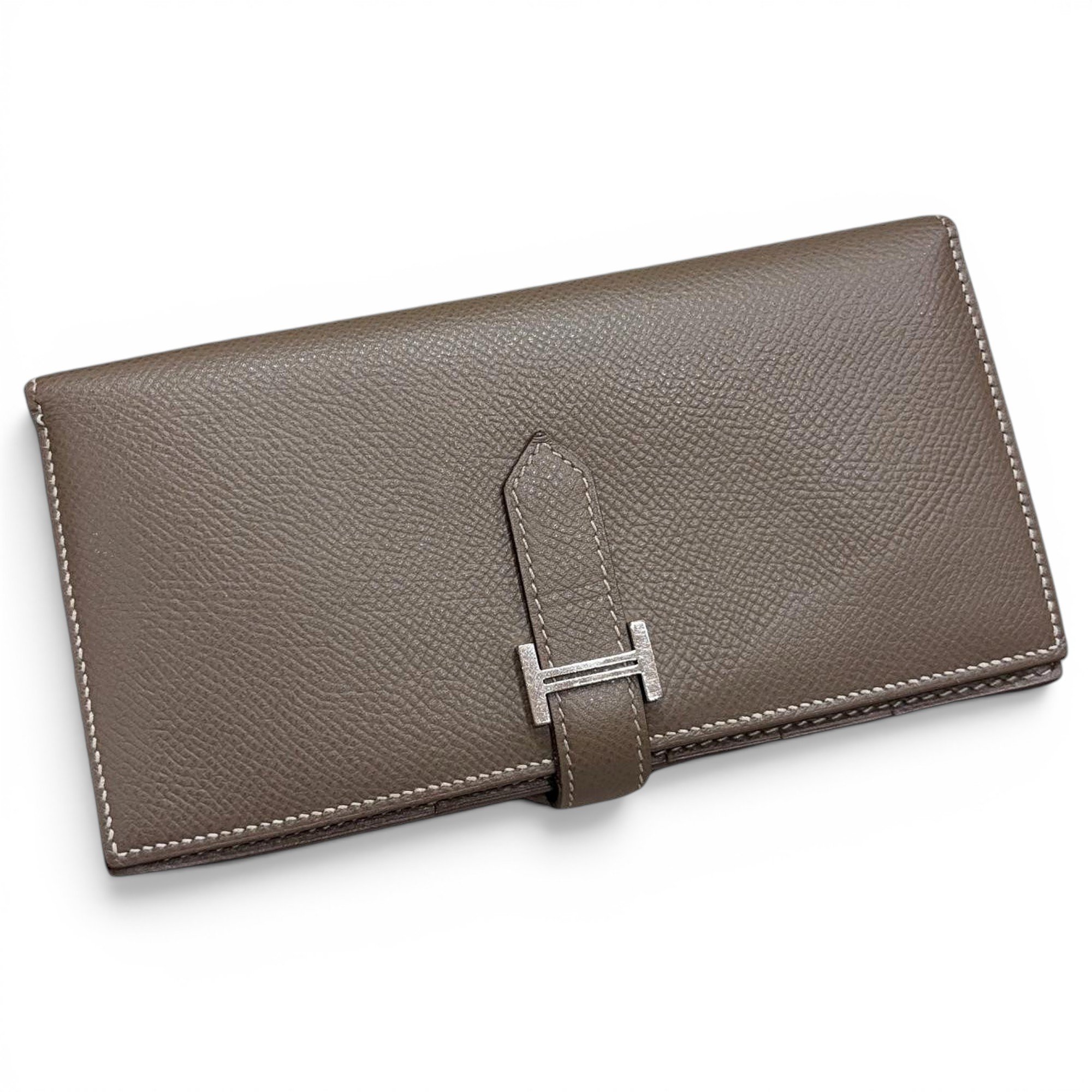 H leather handbag