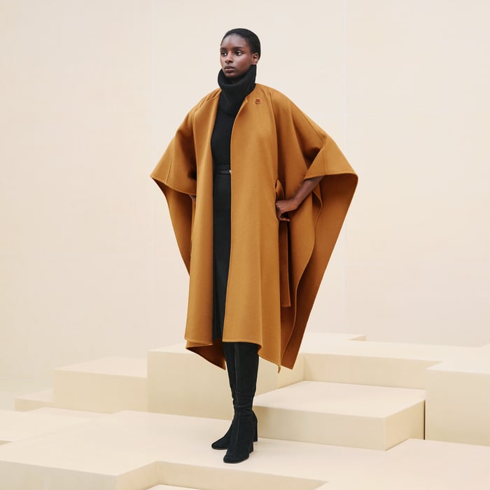 Marron Caramel Cashmere Opera Cape