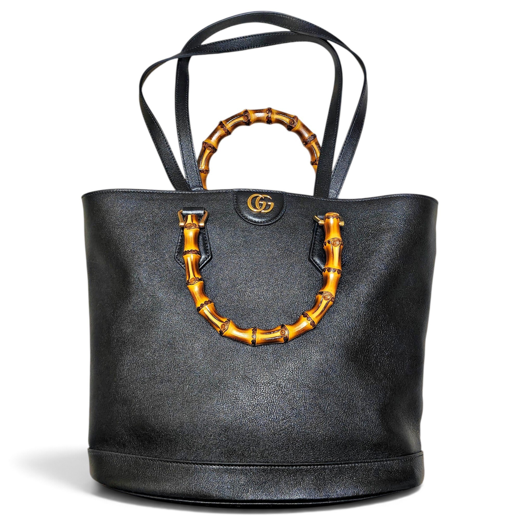 Diana Bamboo leather tote