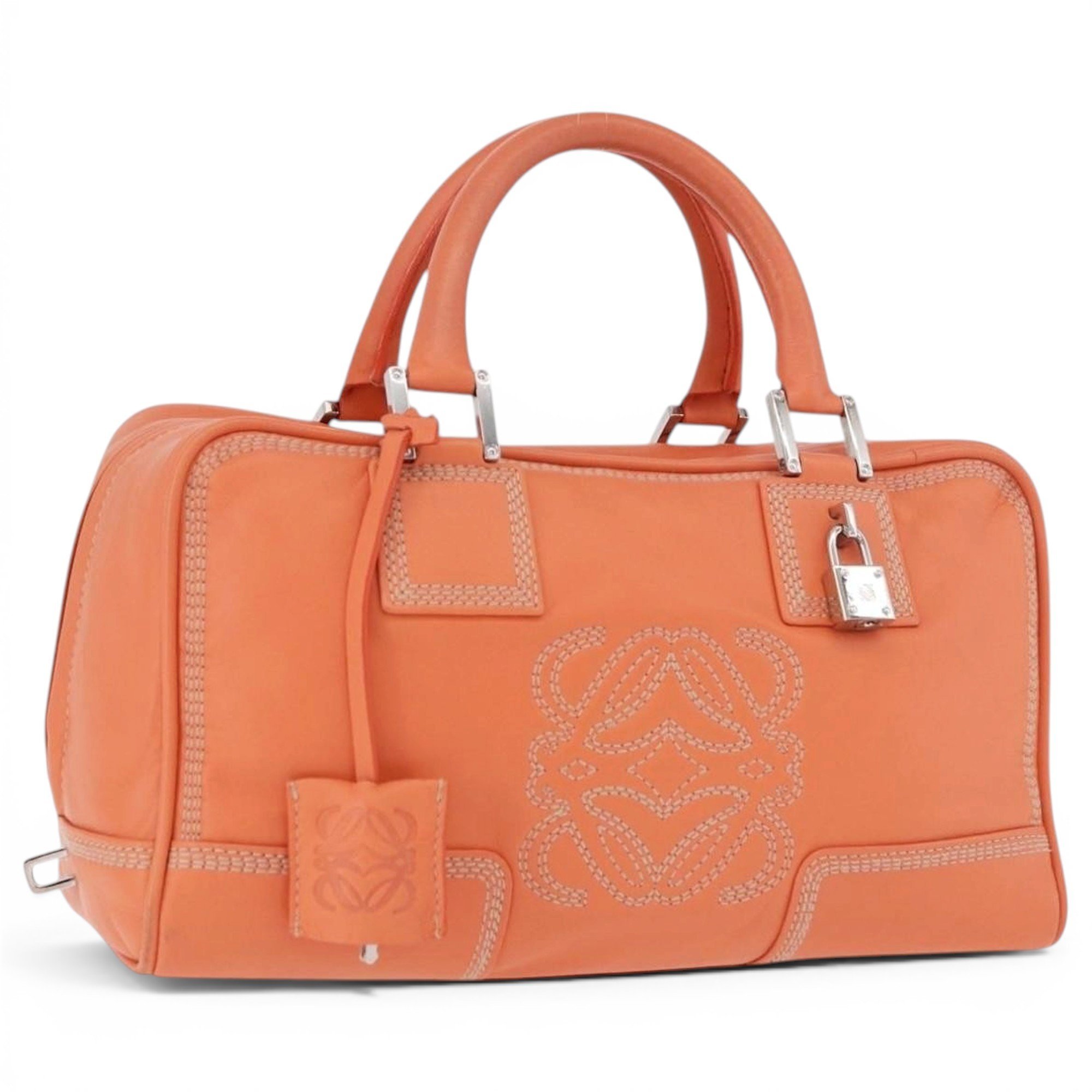 Anagram leather handbag