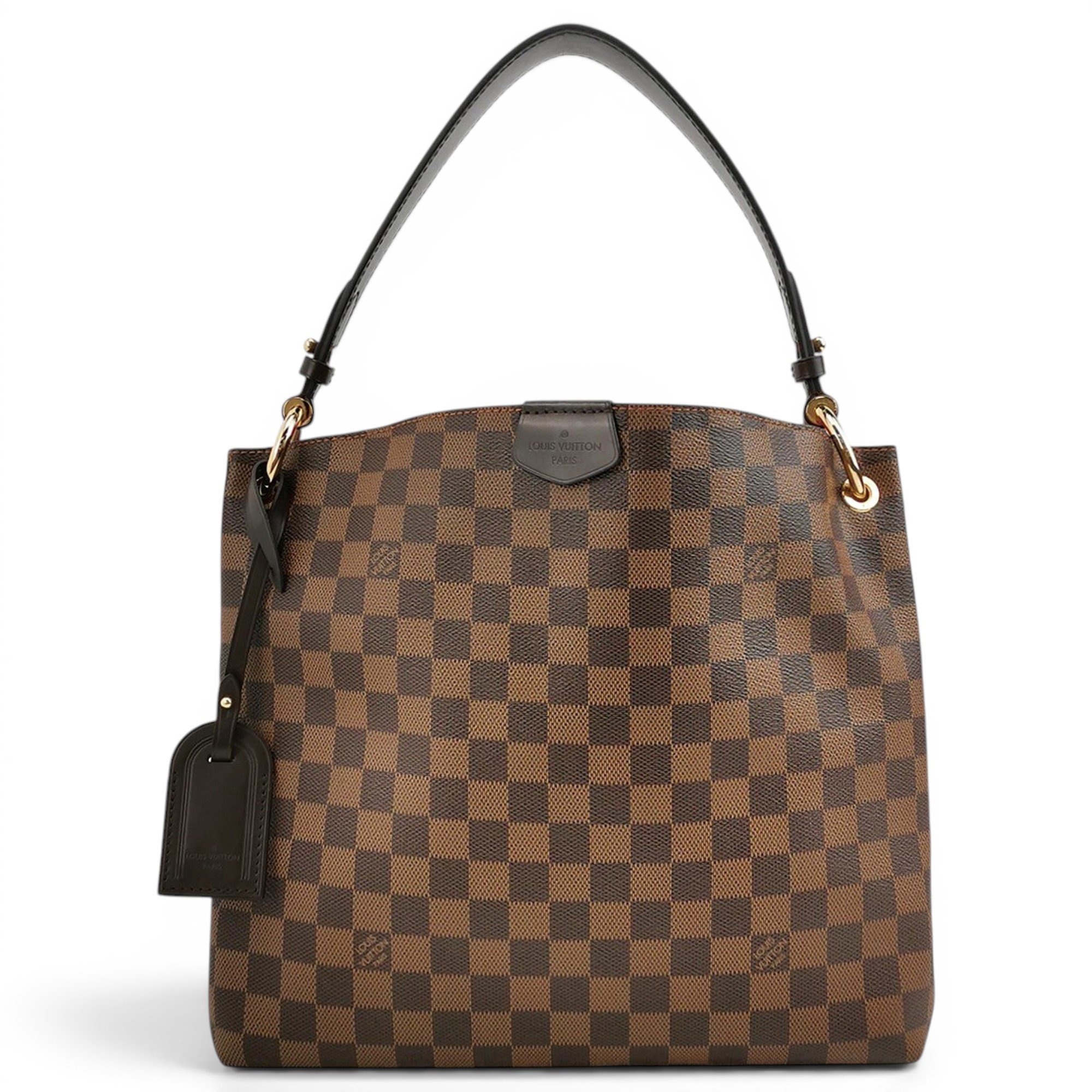 Graceful leather handbag
