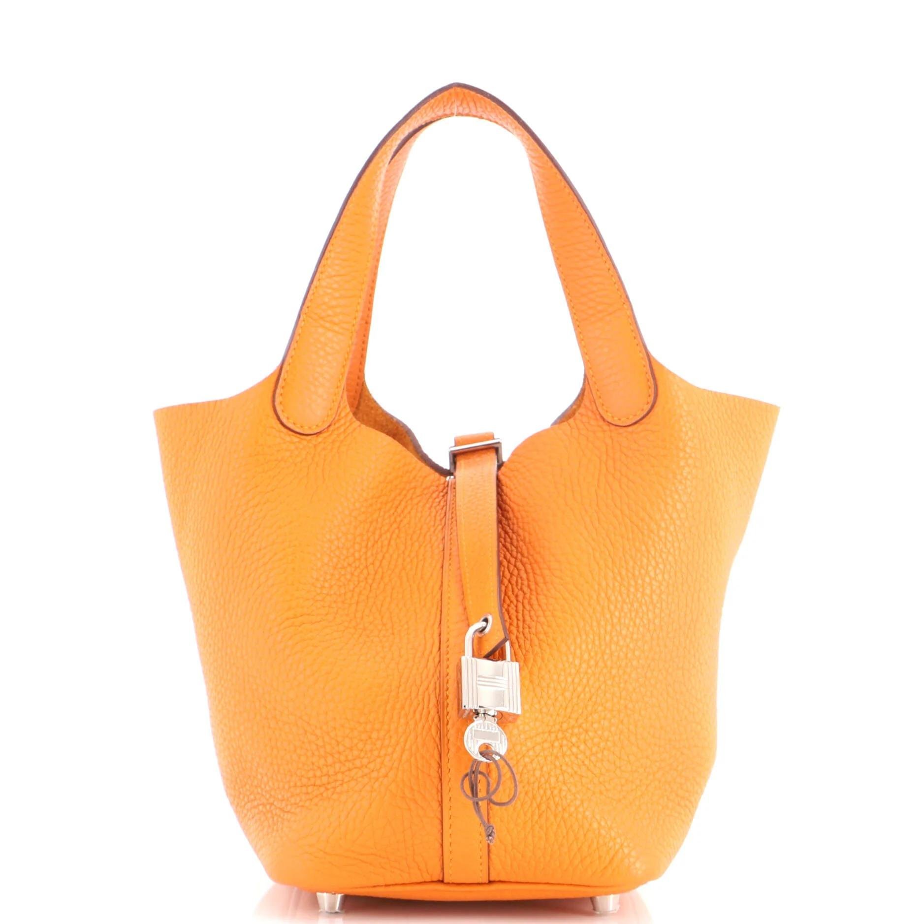 Picotin leather handbag