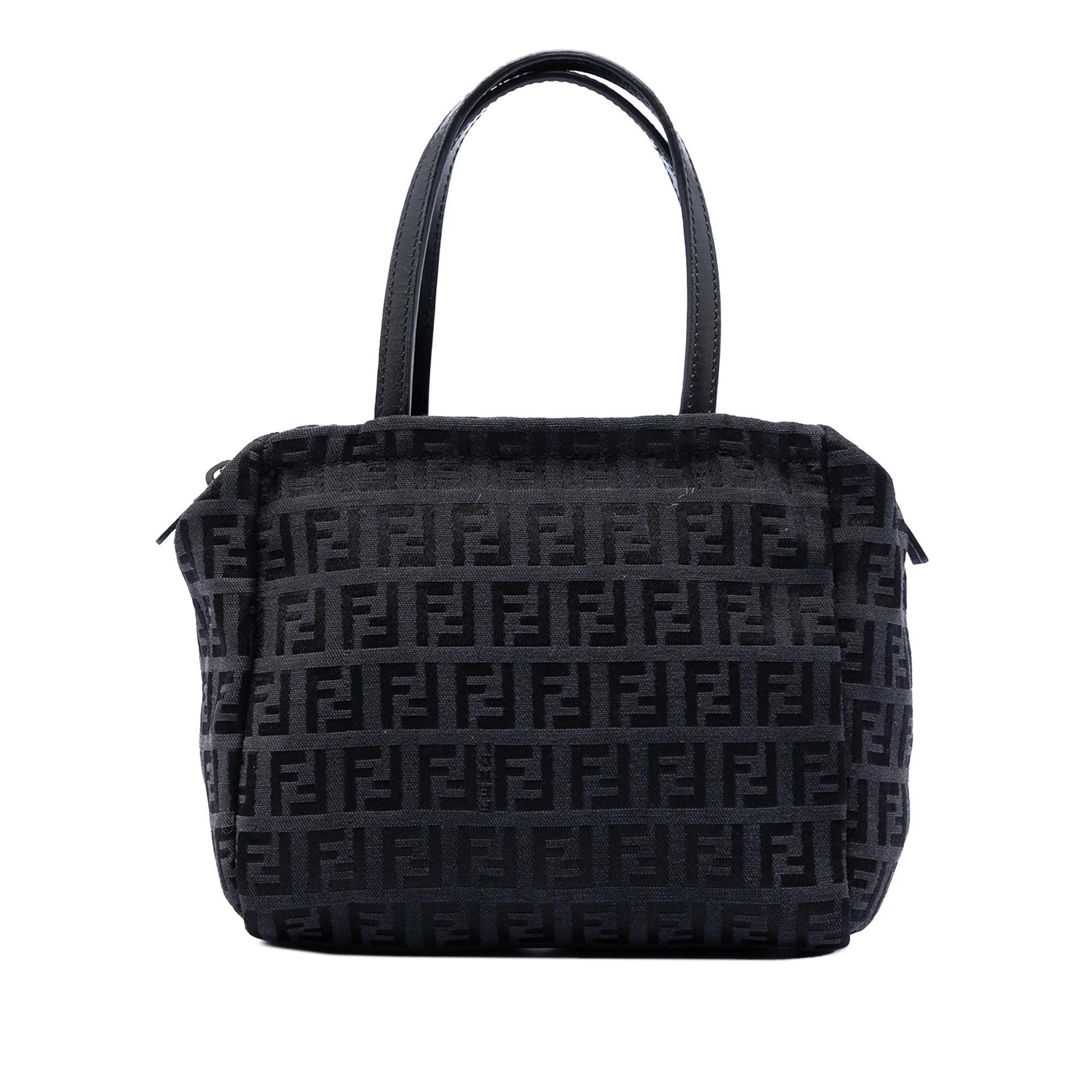Pocket leather handbag