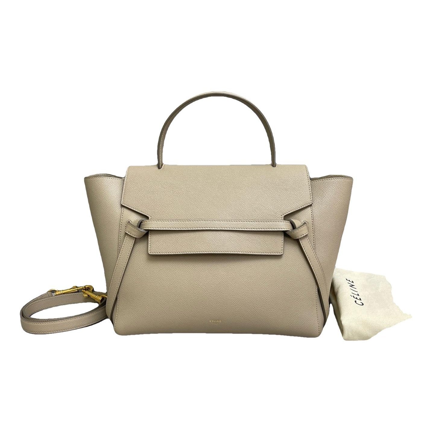 Belt leather handbag