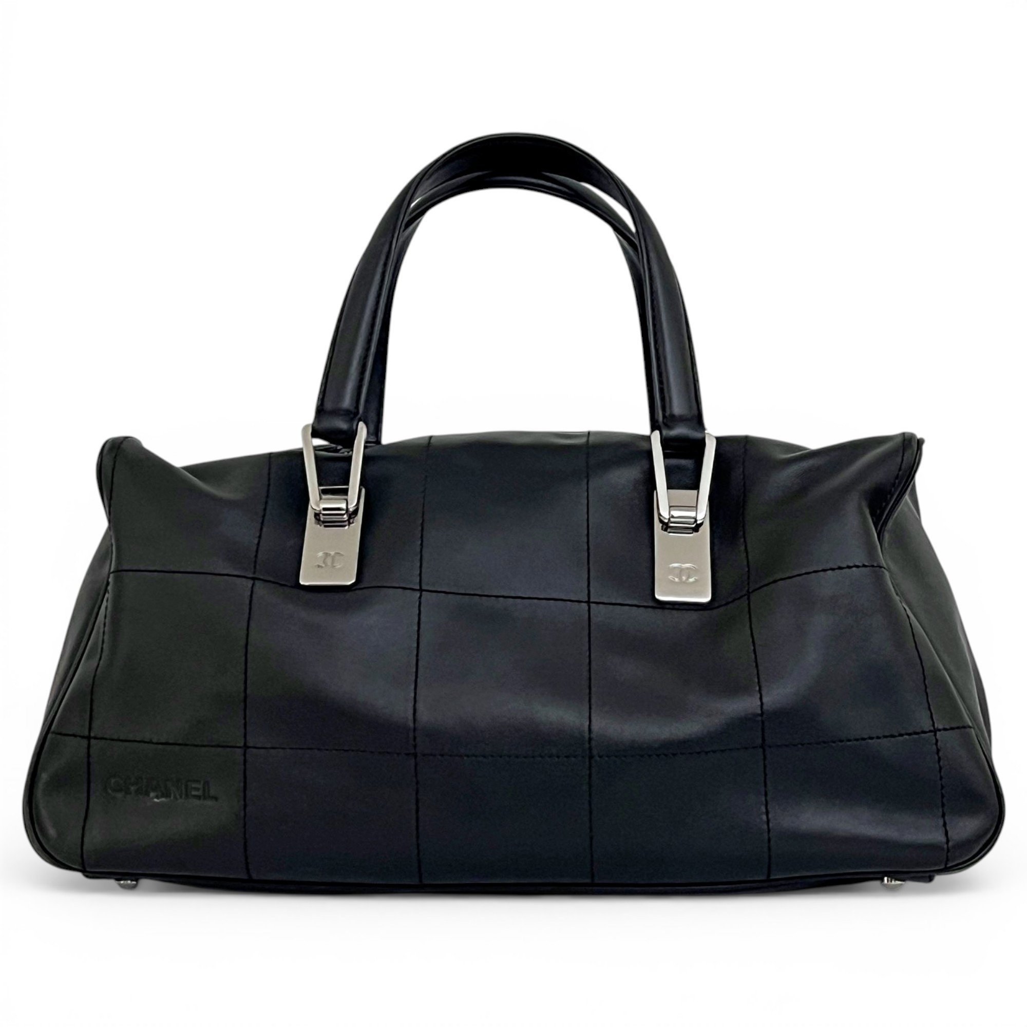 Leather bowling bag