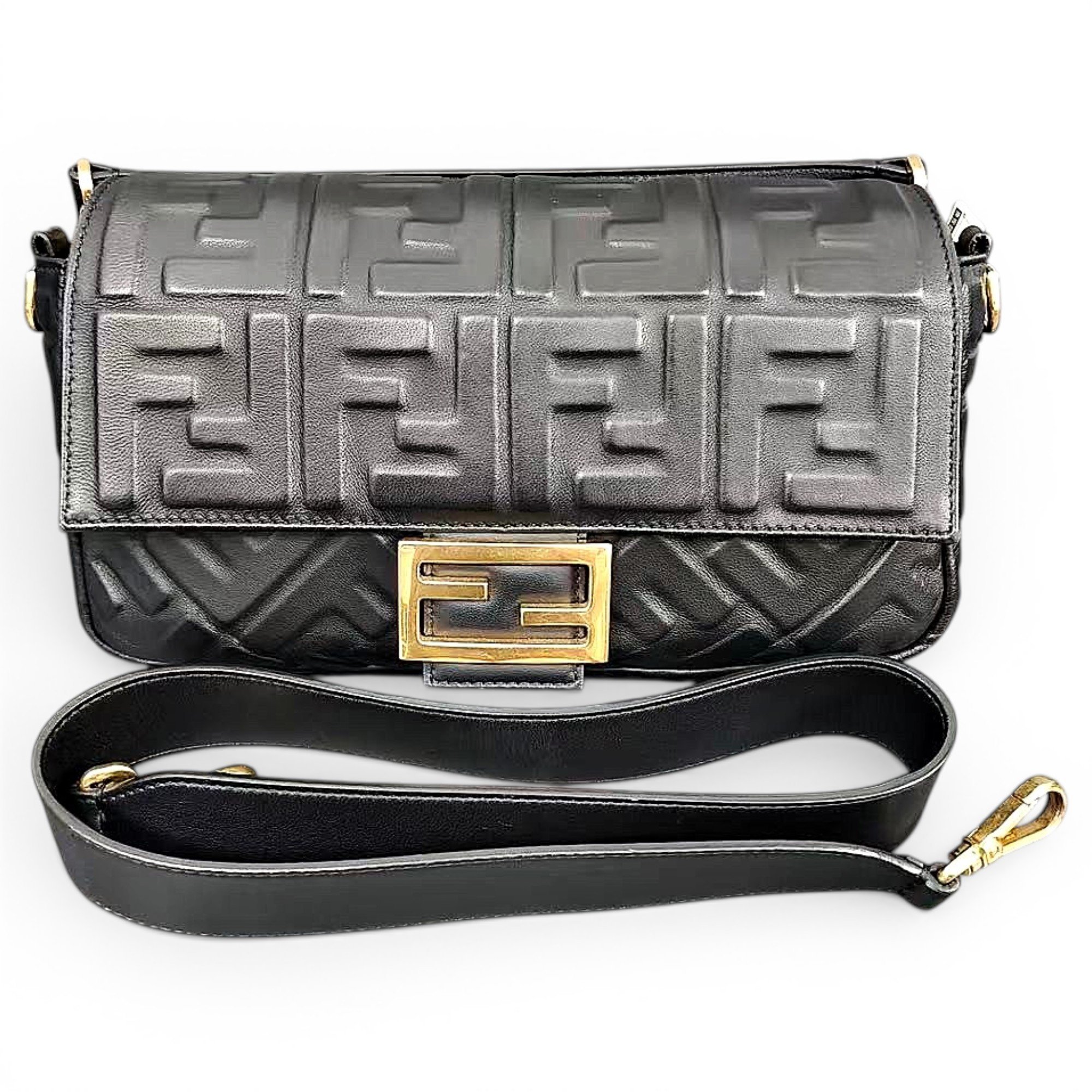 Baguette leather handbag