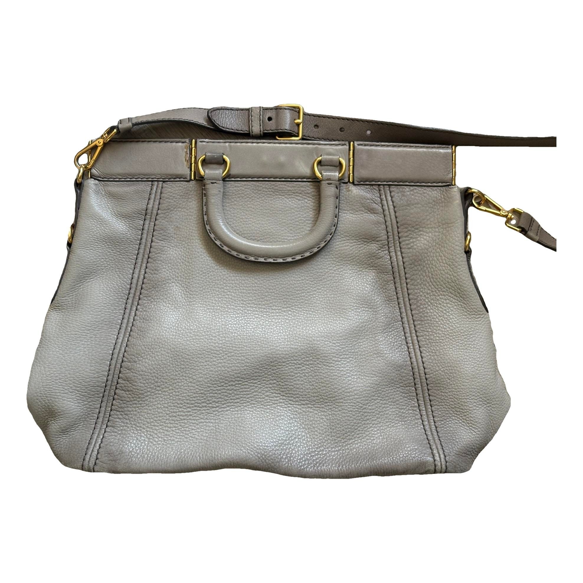 Leather tote