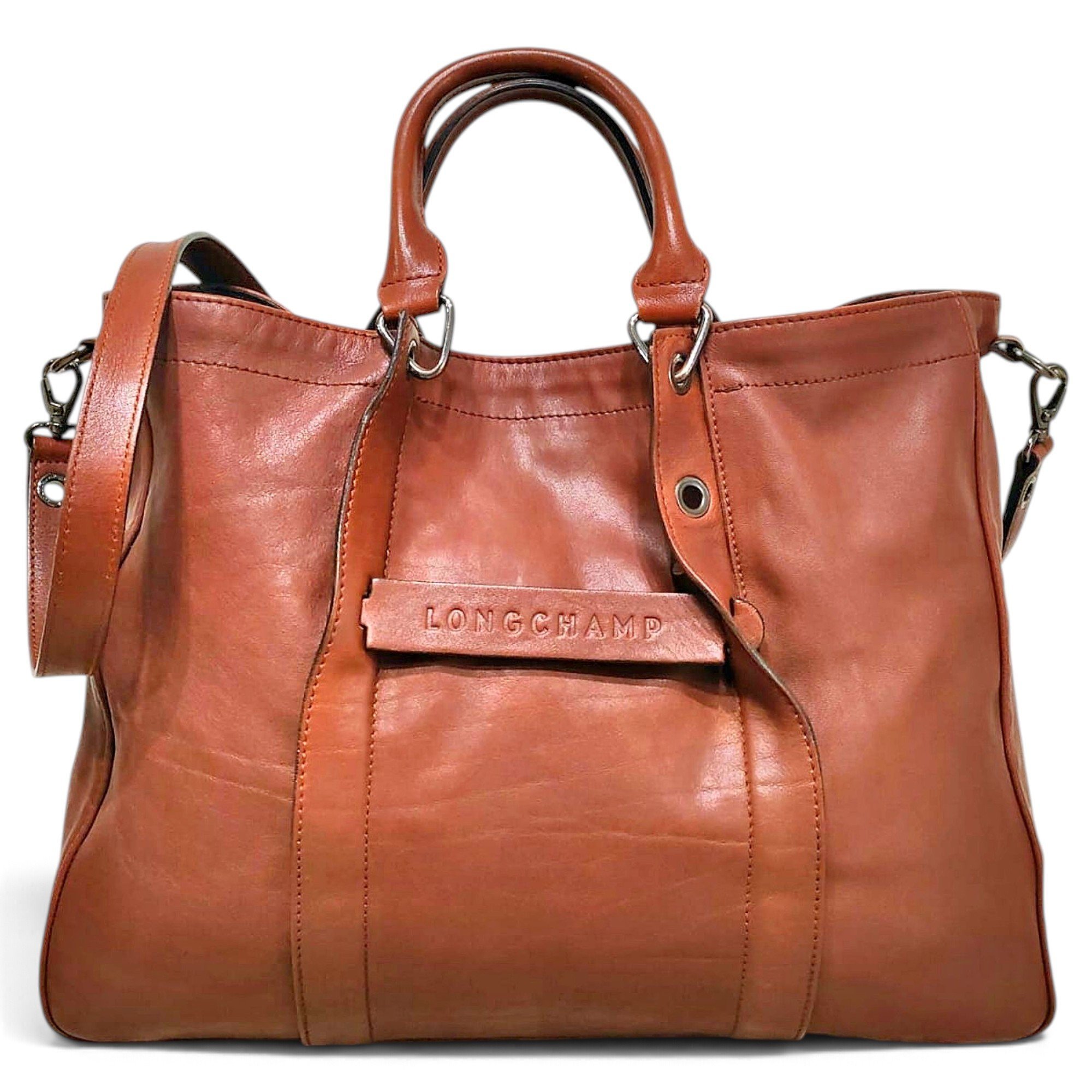 3D leather crossbody bag