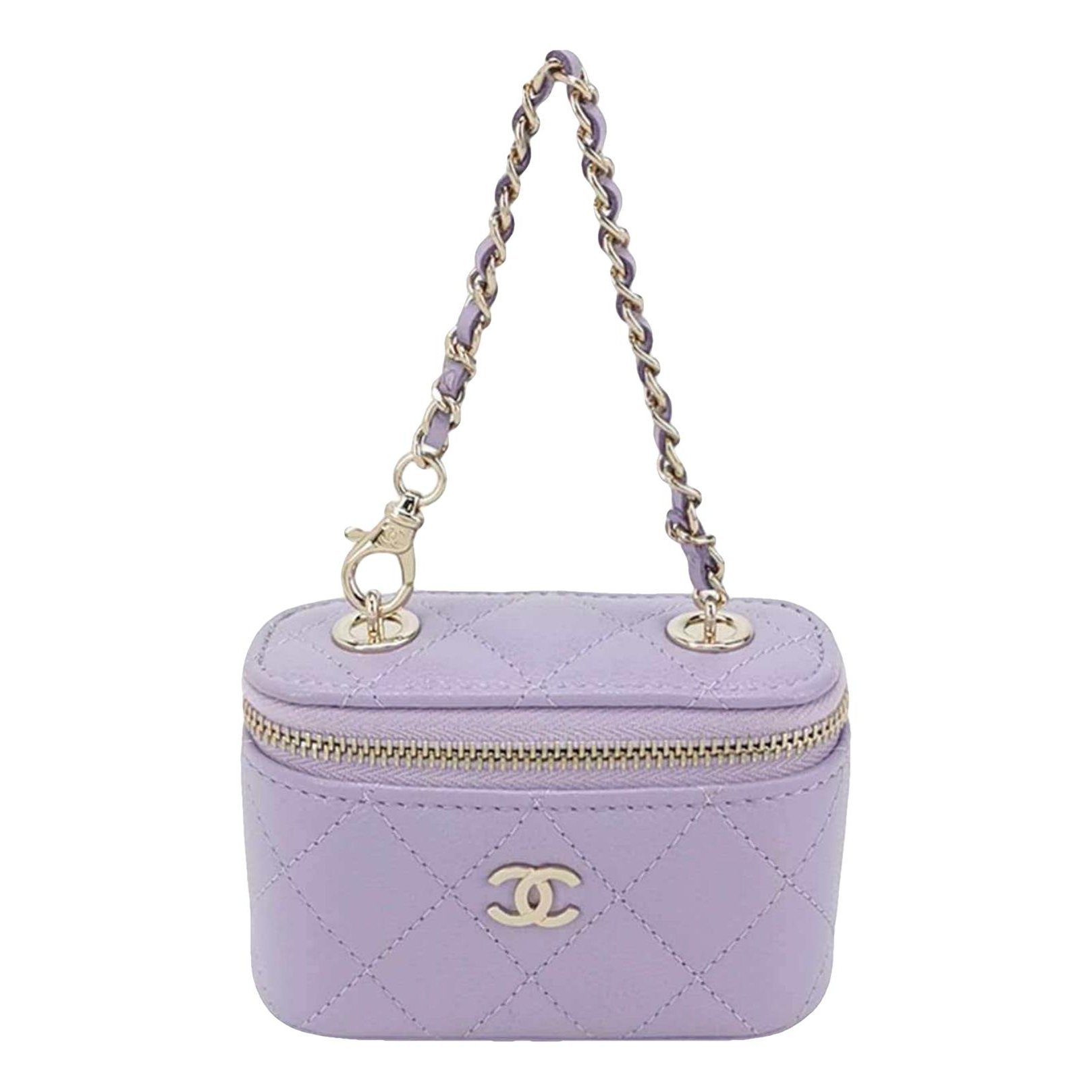 Trendy CC Vanity leather handbag