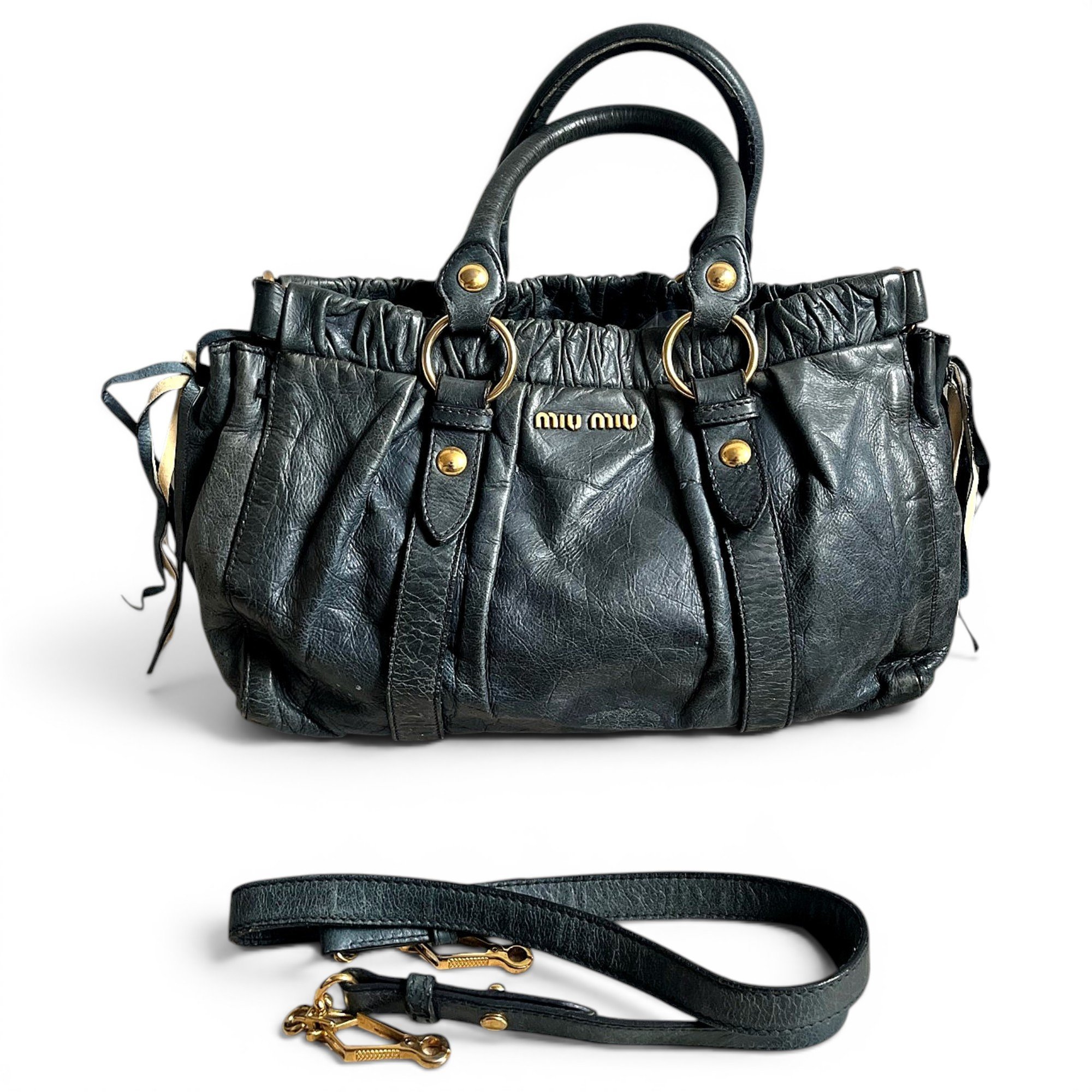 Vitello leather handbag