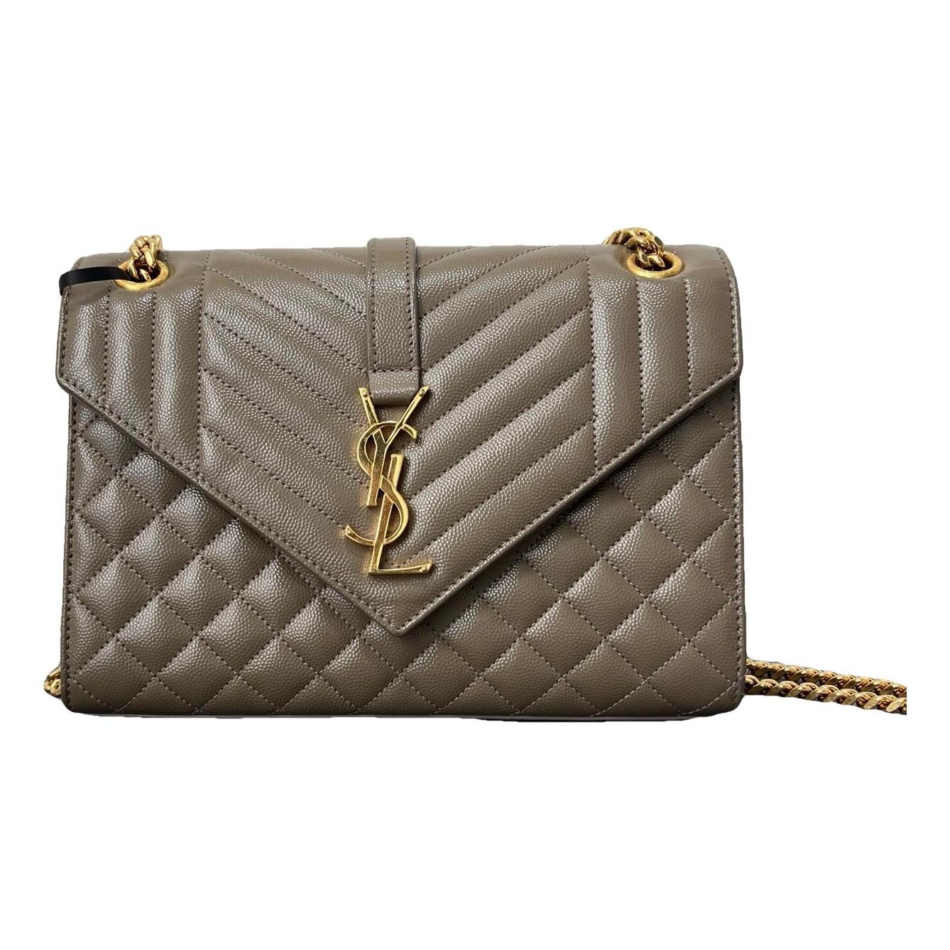 Envelope leather handbag